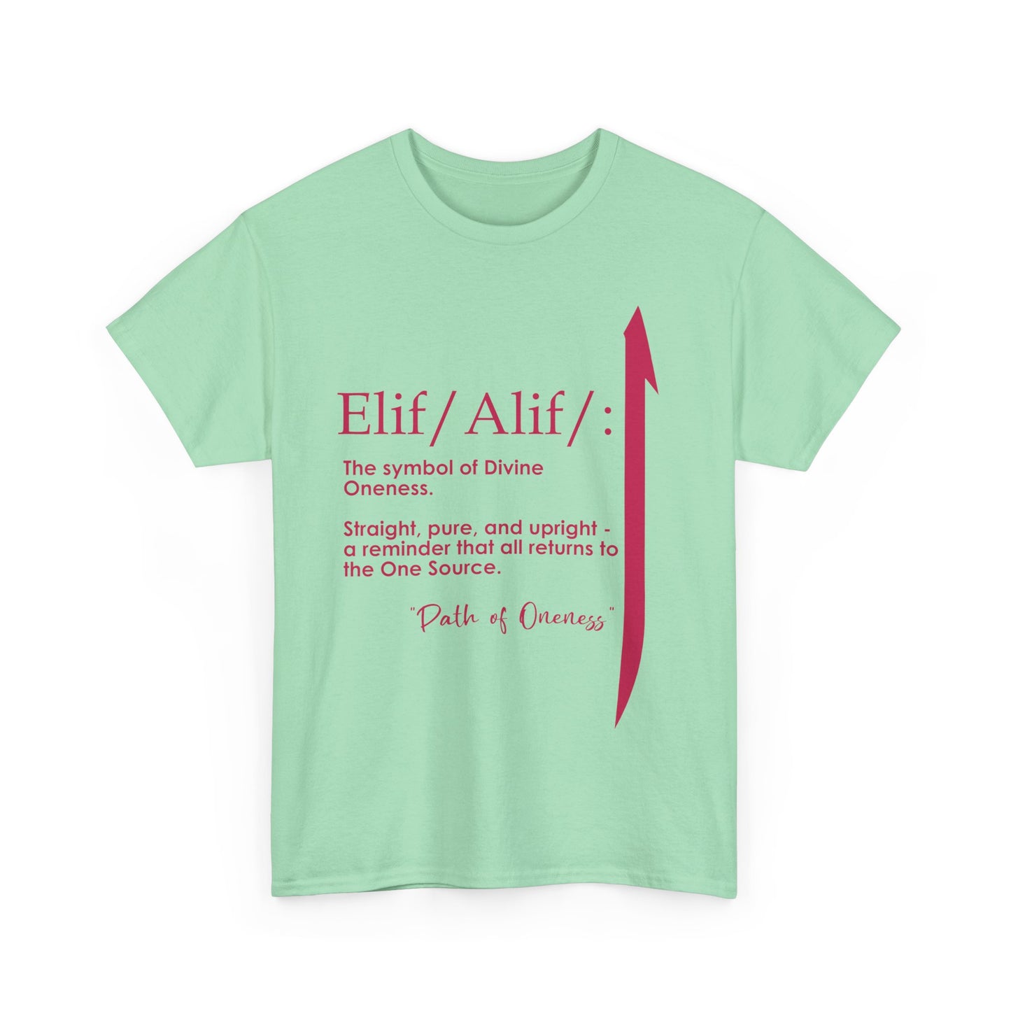 Elif/Alif - The Symbol of Divine Oneness Heavy Cotton Tee