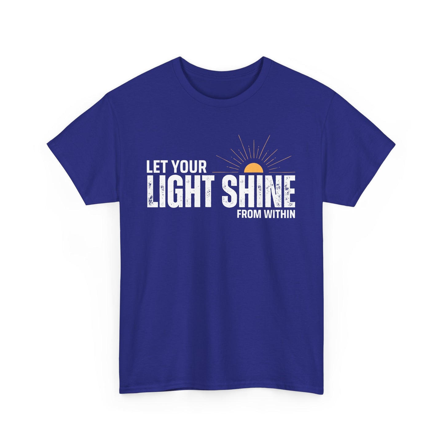 ☀️Radiant Light Heavy Cotton Tee - "Let Your Light Shine From Within"