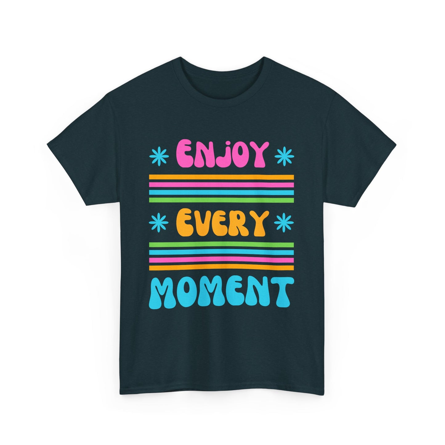 ☀️Joyflow Heavy Cotton Tee - Enjoy Every Moment - A Celebration of Now