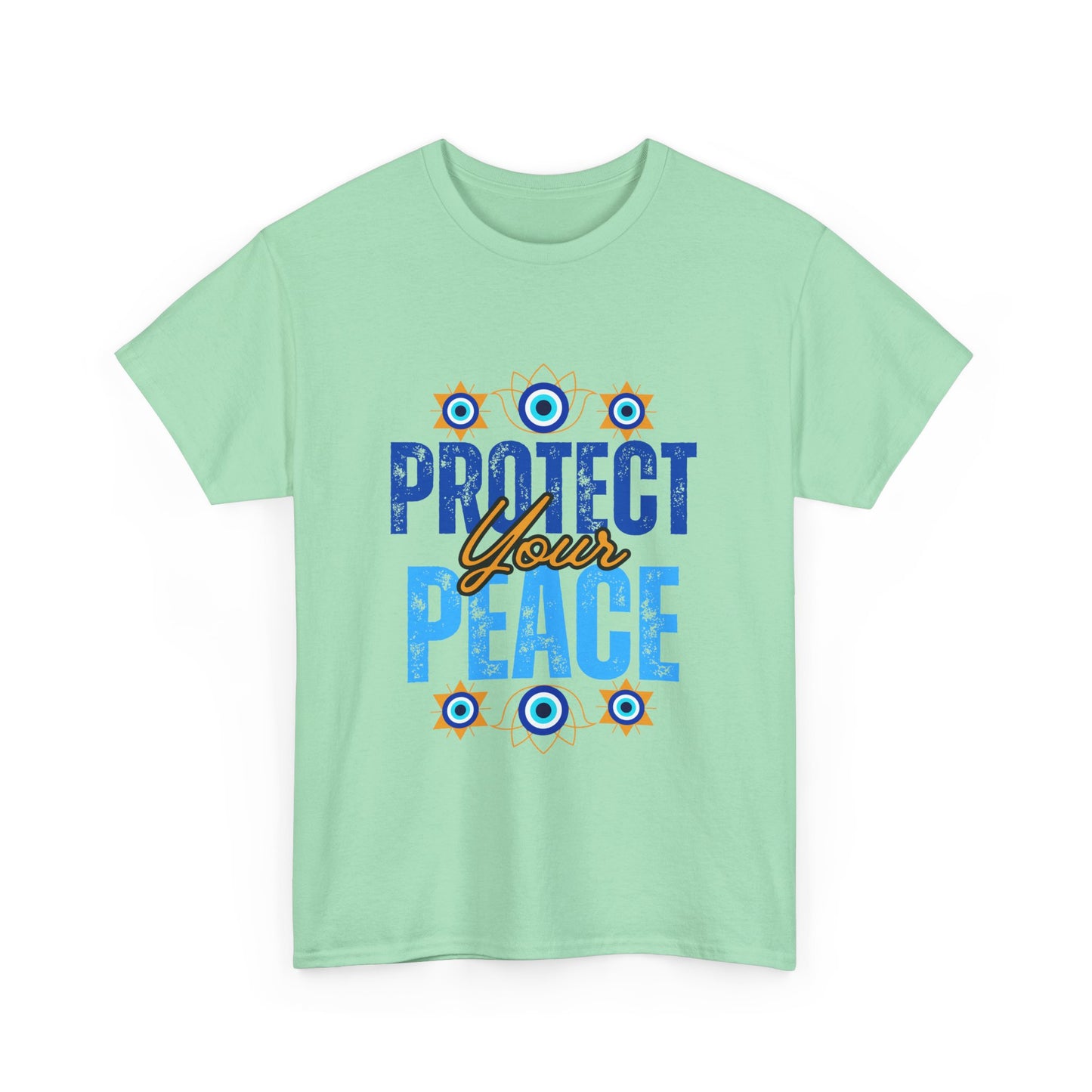 🧿Protect Your Peace Heavy Cotton Tee - Energy Guard in Style