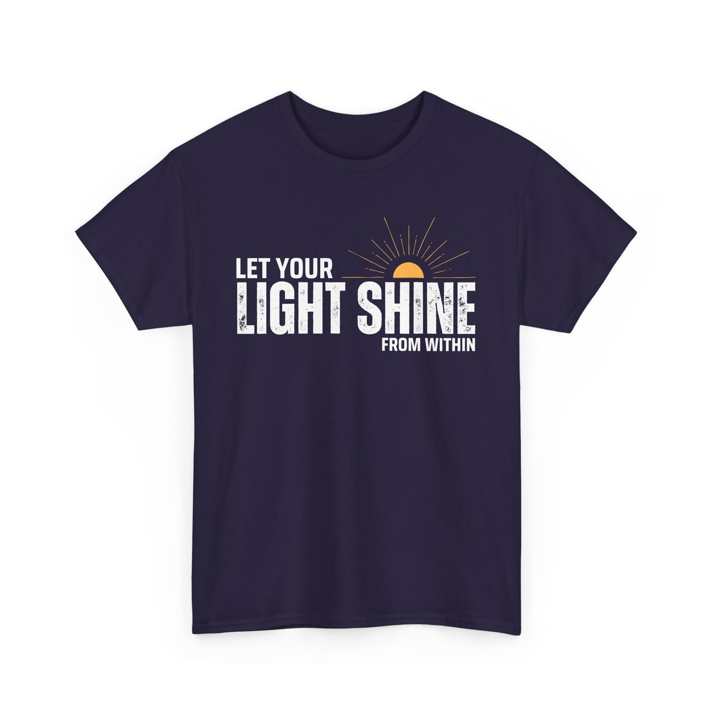 ☀️Radiant Light Heavy Cotton Tee - "Let Your Light Shine From Within"