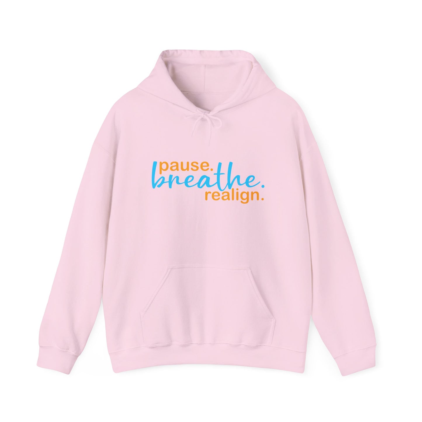 💛Mindful Pause Hooded Sweatshirt - "pause. breathe. realign."