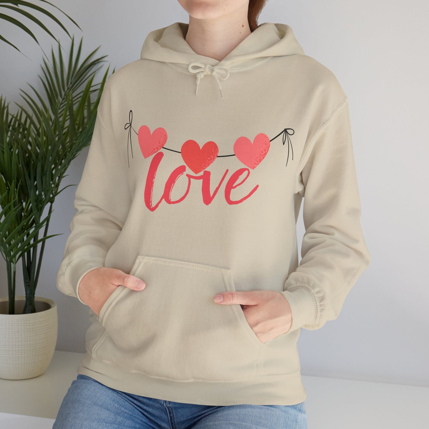 Three hearts, one message - Cozy Hoodie💗💗💗✨