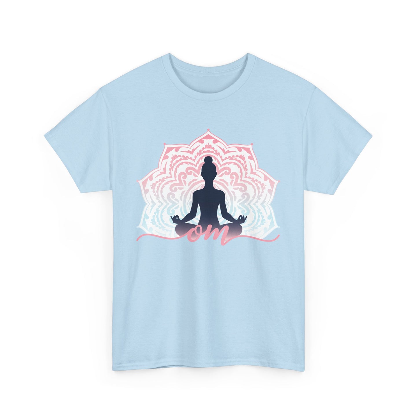 “Om Within” - Heavy Cotton Tee - Peaceful Presence & Mandala Energy