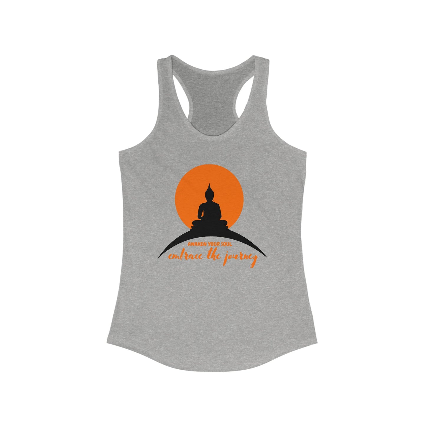 "Awaken Your Soul" Racerback Tank – Mindful Journey-Inspired Women's Top