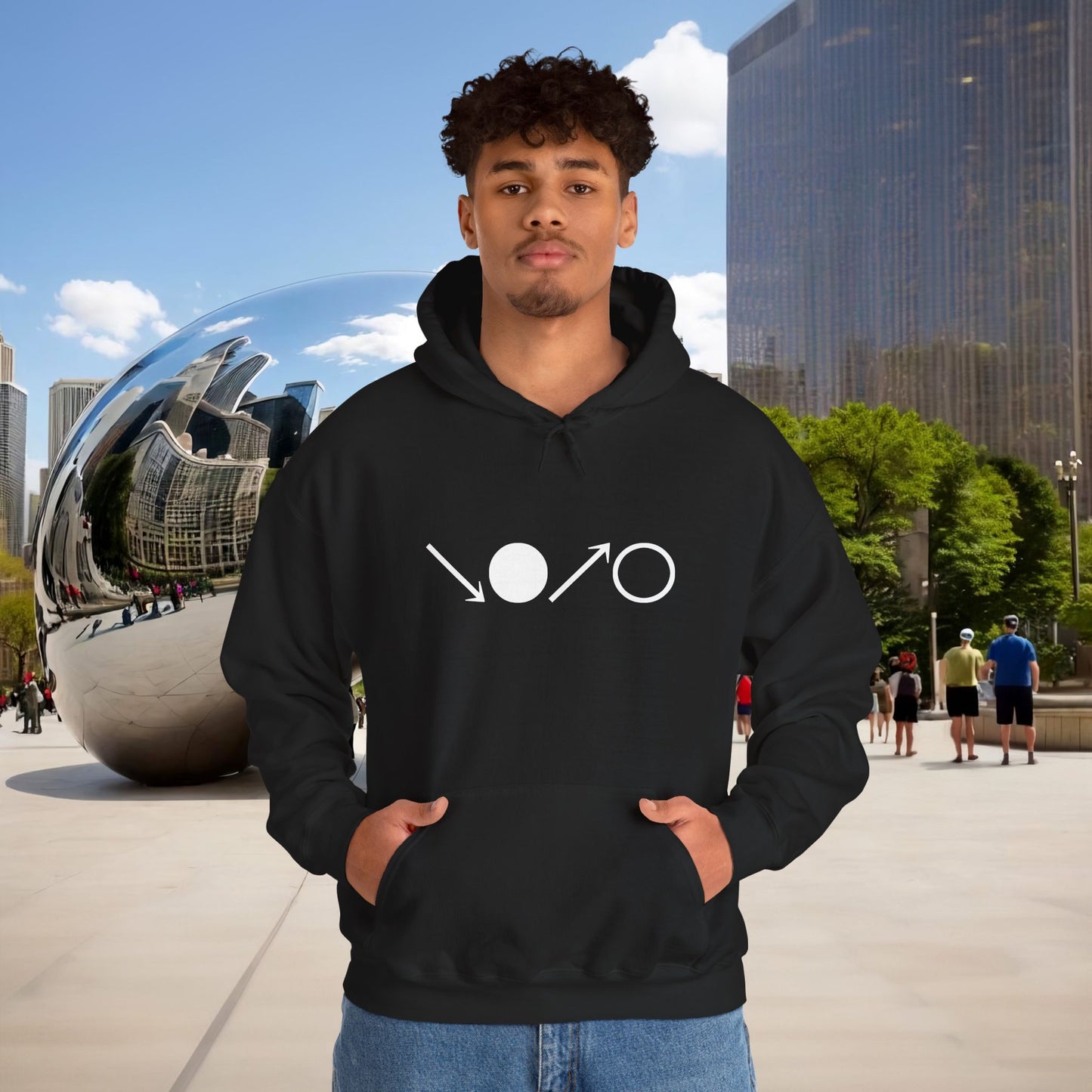 ↘•↗○ "The Breath Cycle" Hoodie by Menaste