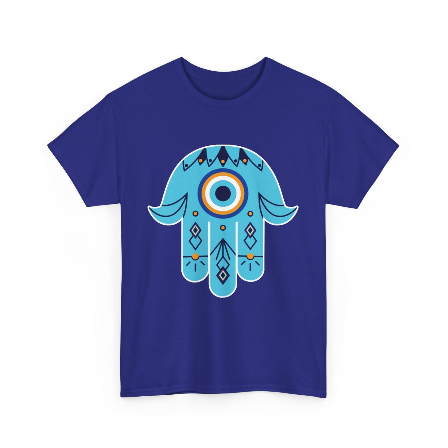 Hand of Protection - Hamsa Evil Eye Heavy Cotton Tee