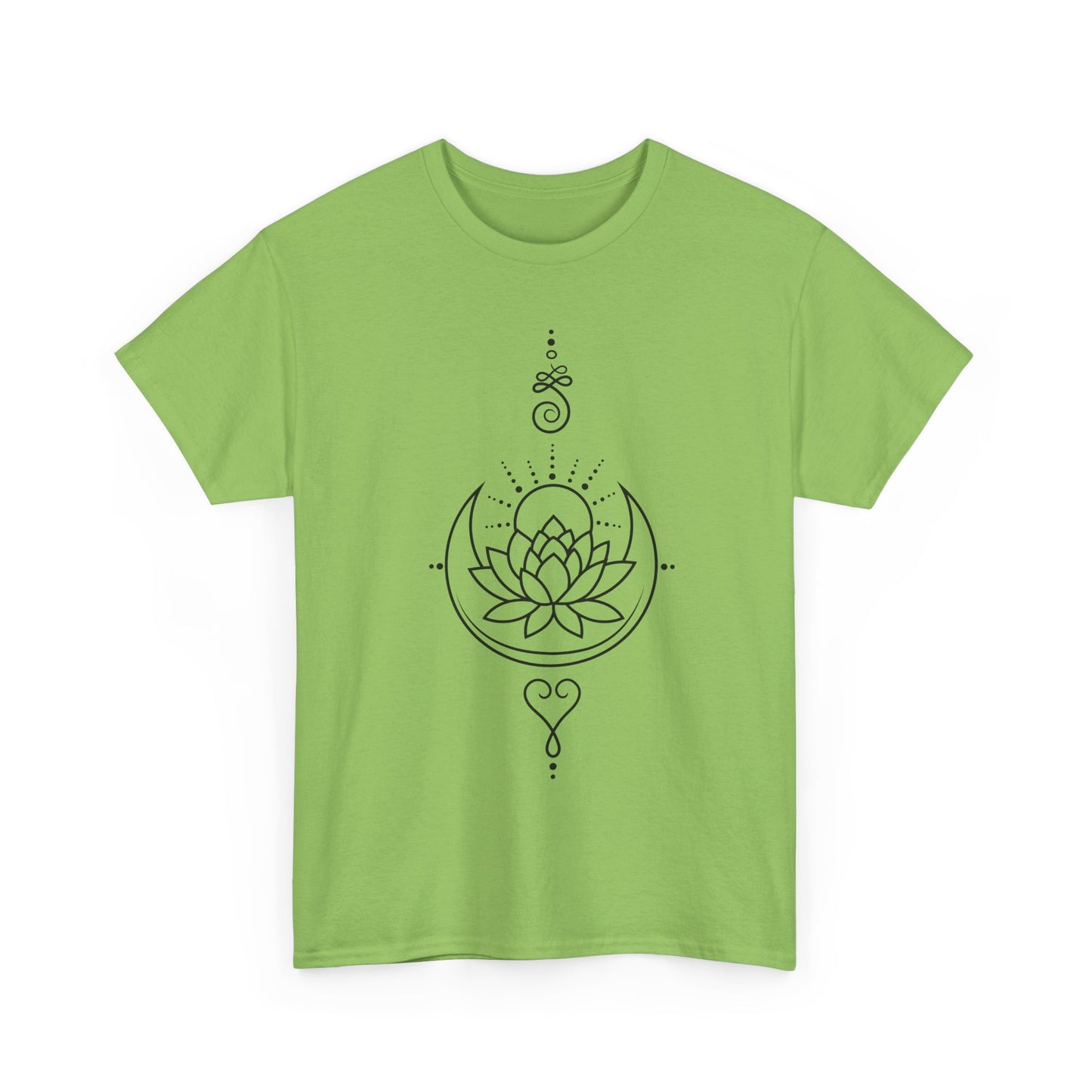 🌙Lotus Dawn Heavy Cotton Tee - Awaken to Possibility