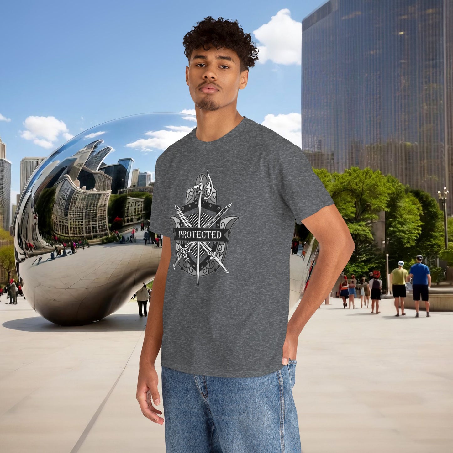 🛡️✋ PROTECTED — The Warrior’s Hamsa Shield Tee (Menaste Edition)