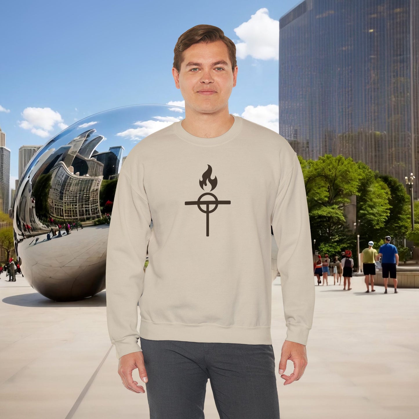 ⚔️ The Warrior Monk Sigil — Menaste Crewneck Sweatshirt (Monastic Edition)