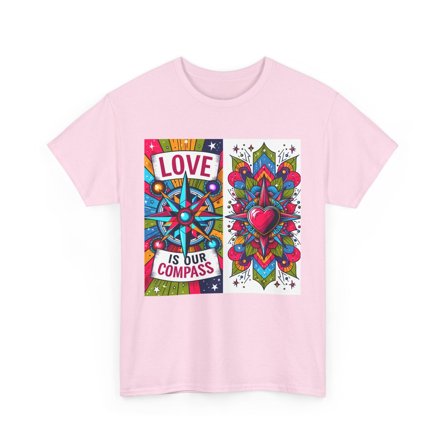 🧭HeartNorth Heavy Cotton Tee - Let Love Be the Way