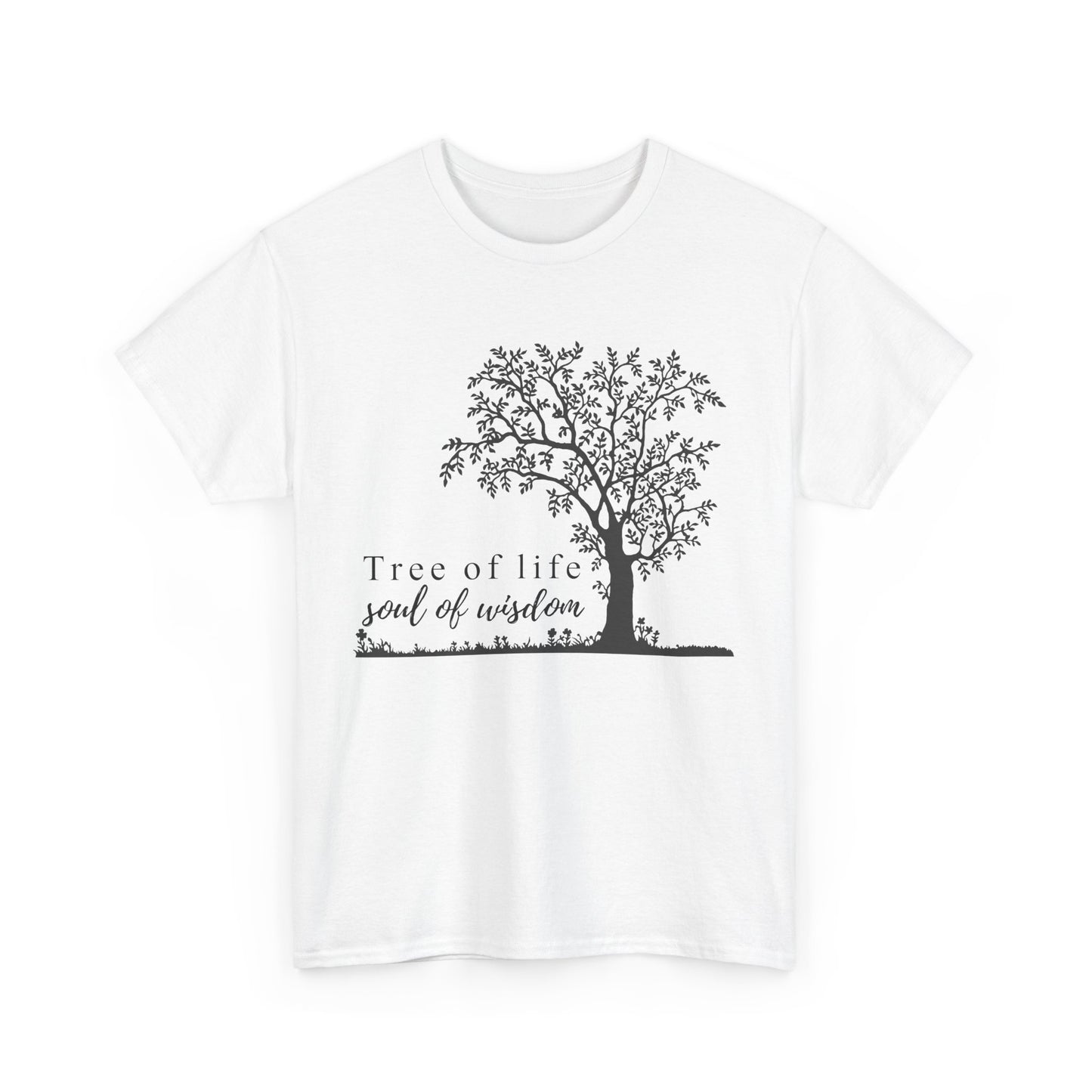 🌳Soul of Wisdom Heavy Cotton Tee - Rooted in Knowing, Grown in Light