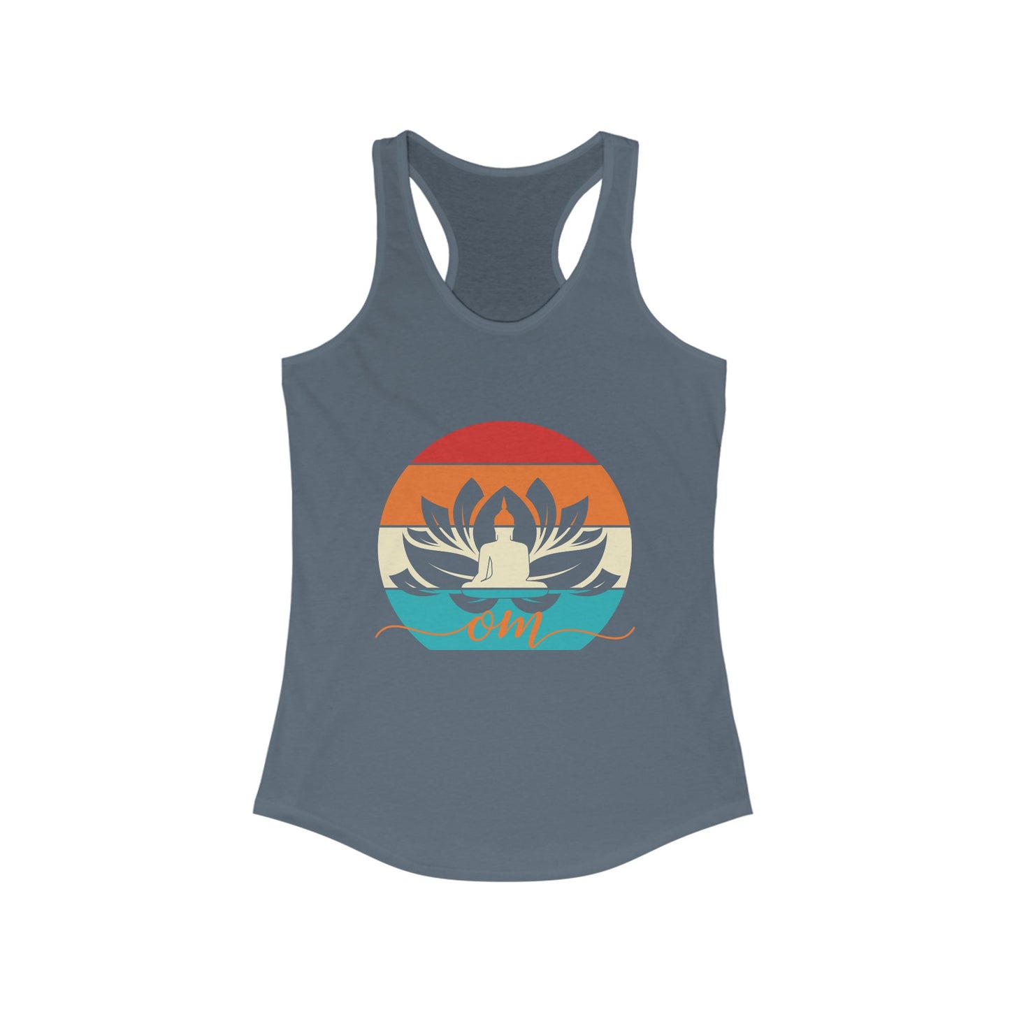 Awakened Grace - Buddha, Lotus & Om Racerback Tank - Yoga Inspired Women's Top