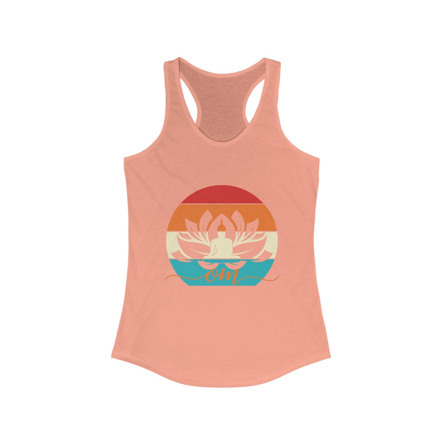 Awakened Grace - Buddha, Lotus & Om Racerback Tank - Yoga Inspired Women's Top