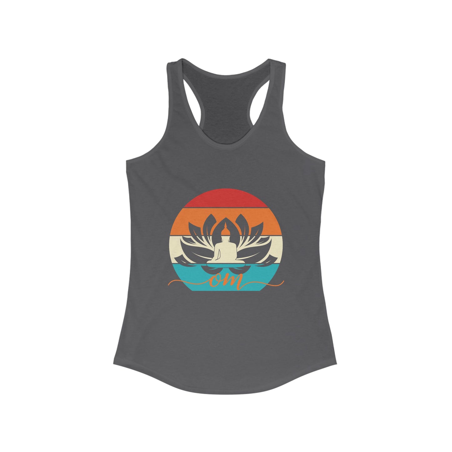 Awakened Grace - Buddha, Lotus & Om Racerback Tank - Yoga Inspired Women's Top