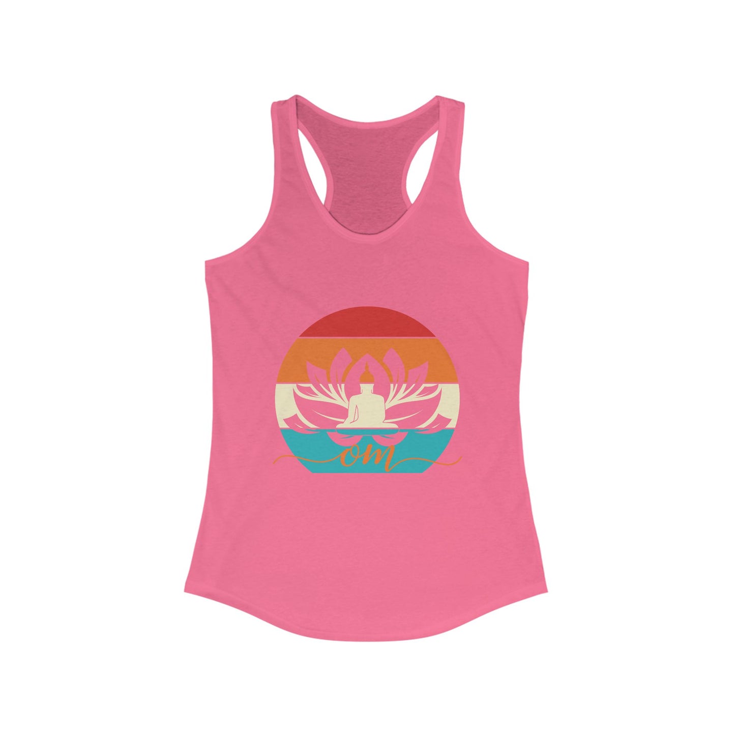 Awakened Grace - Buddha, Lotus & Om Racerback Tank - Yoga Inspired Women's Top