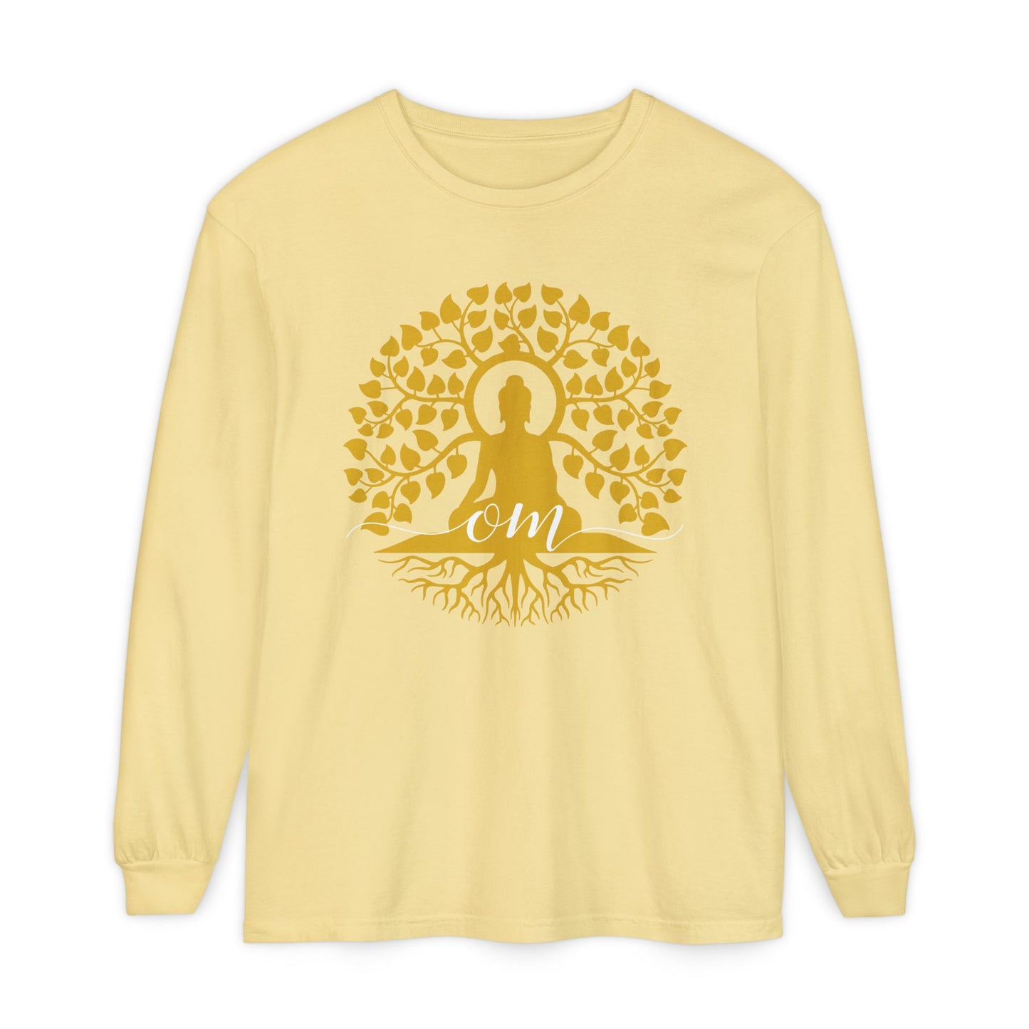 🧘‍♂️Rooted in OM - Buddha Tree Long Sleeve Tee
