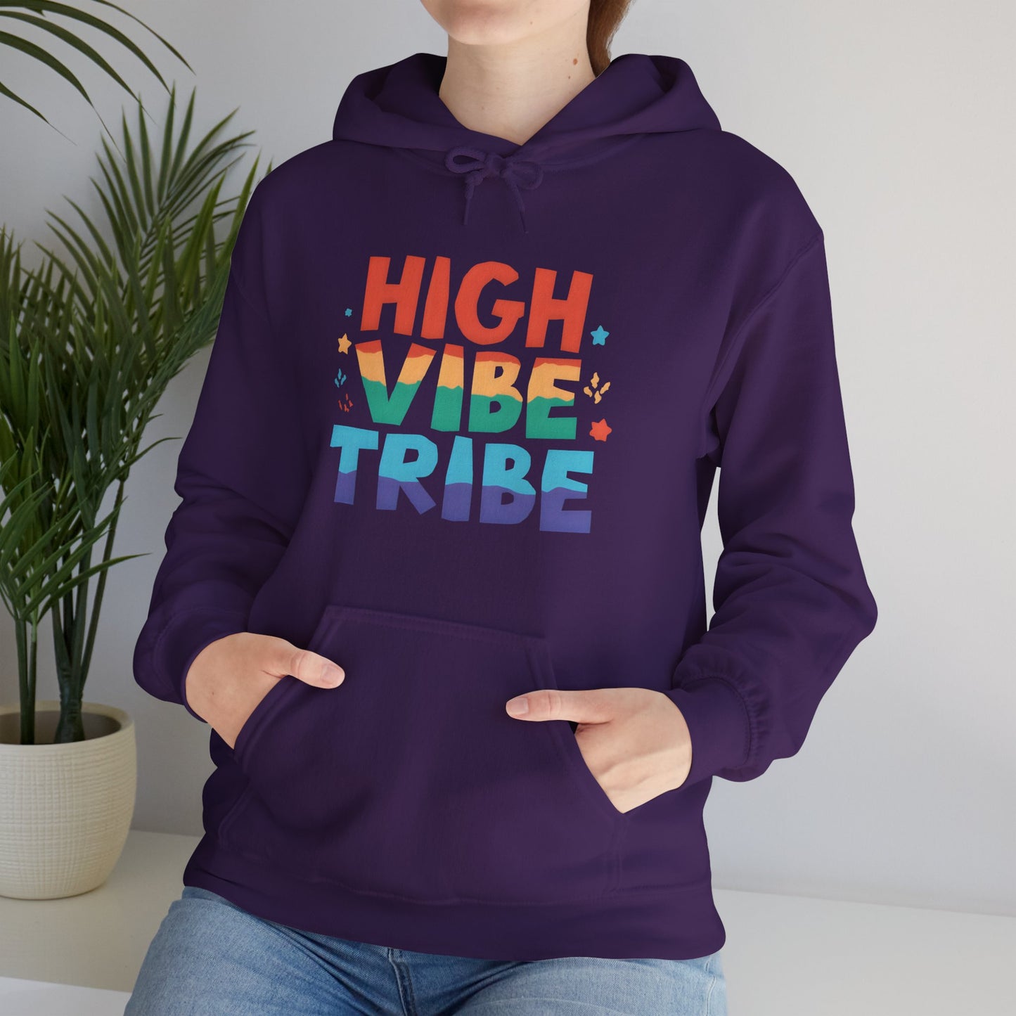 🌿High Vibe Tribe Hoodie – Spiritual Community Energy | Positive Vibes Unisex Hoodie✨🌀