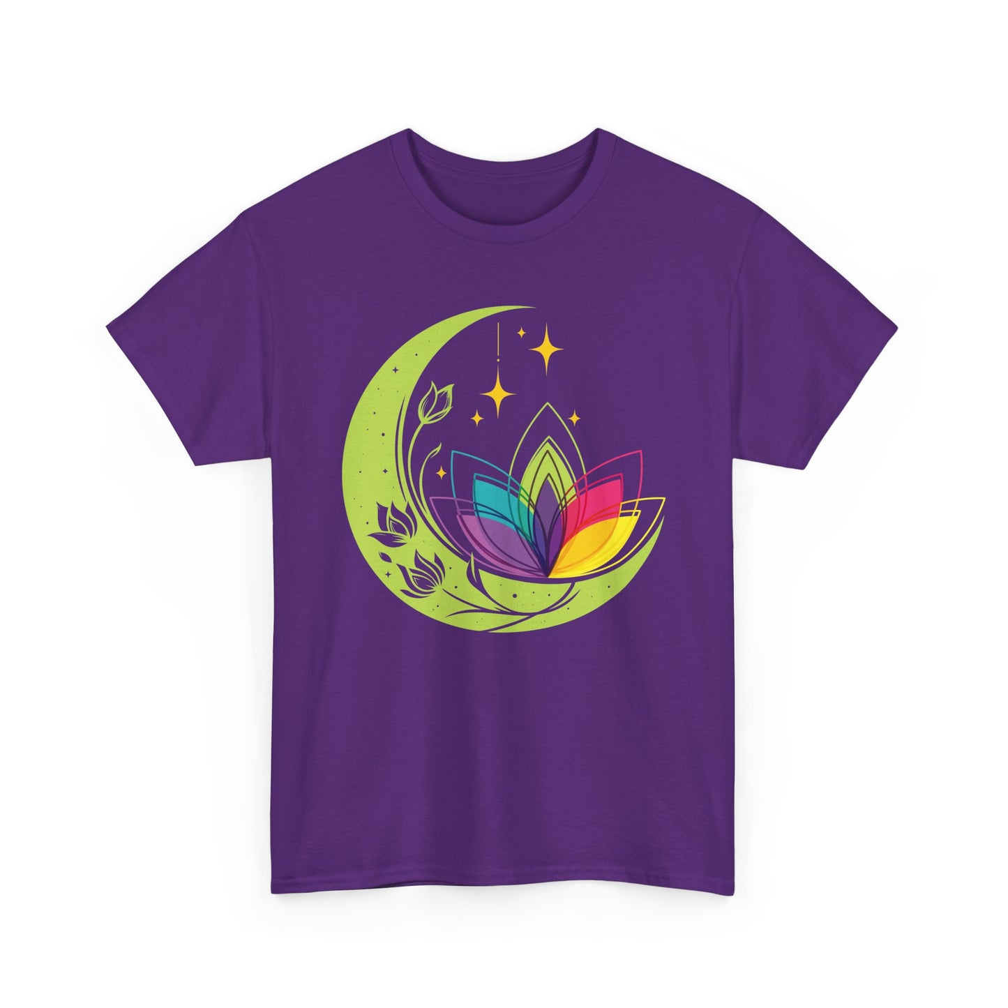 Moonlit Blossoms Heavy Cotton Tee - A Celebration of New Beginnings
