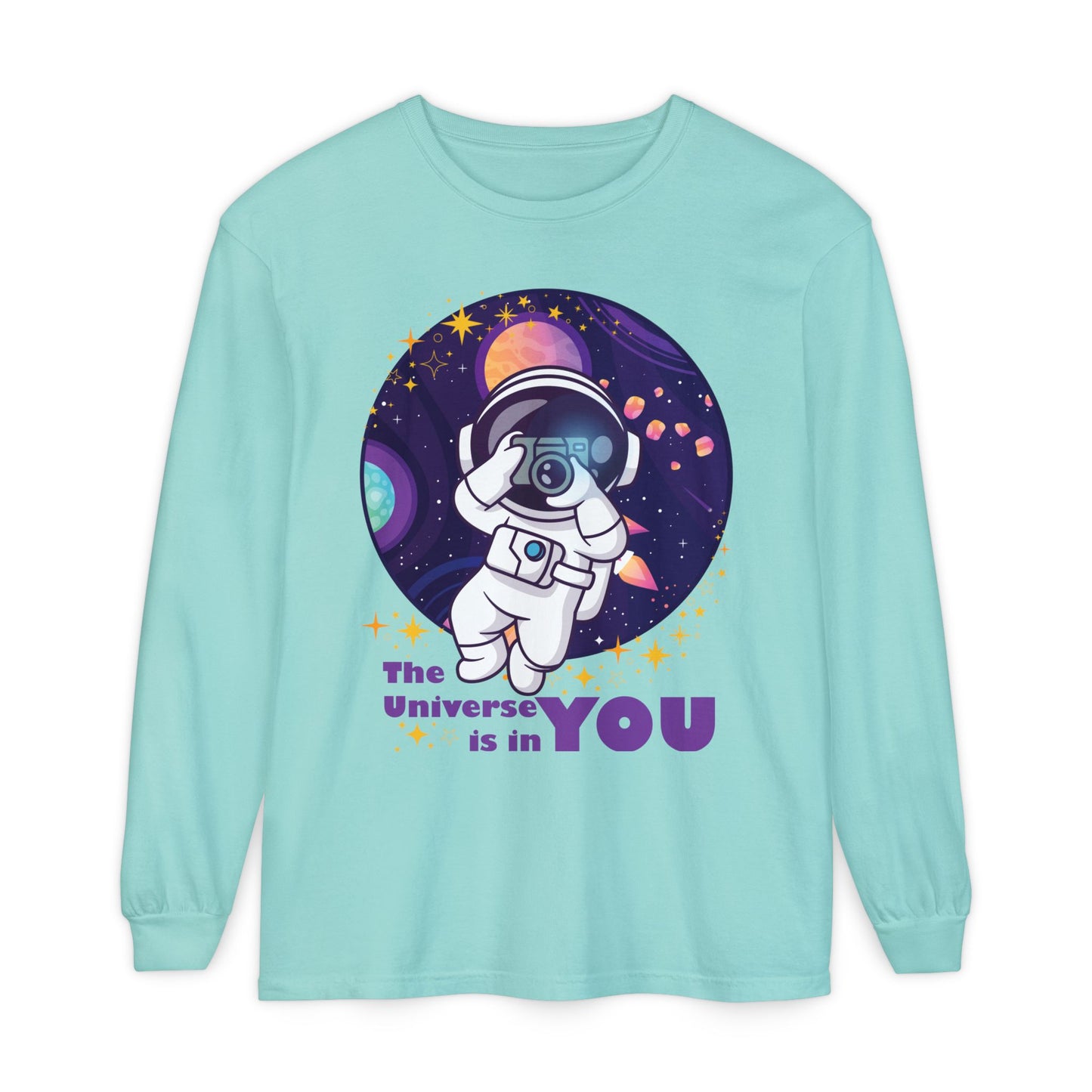 🌌The Universe Is in You - Cosmic Long Sleeve Tee