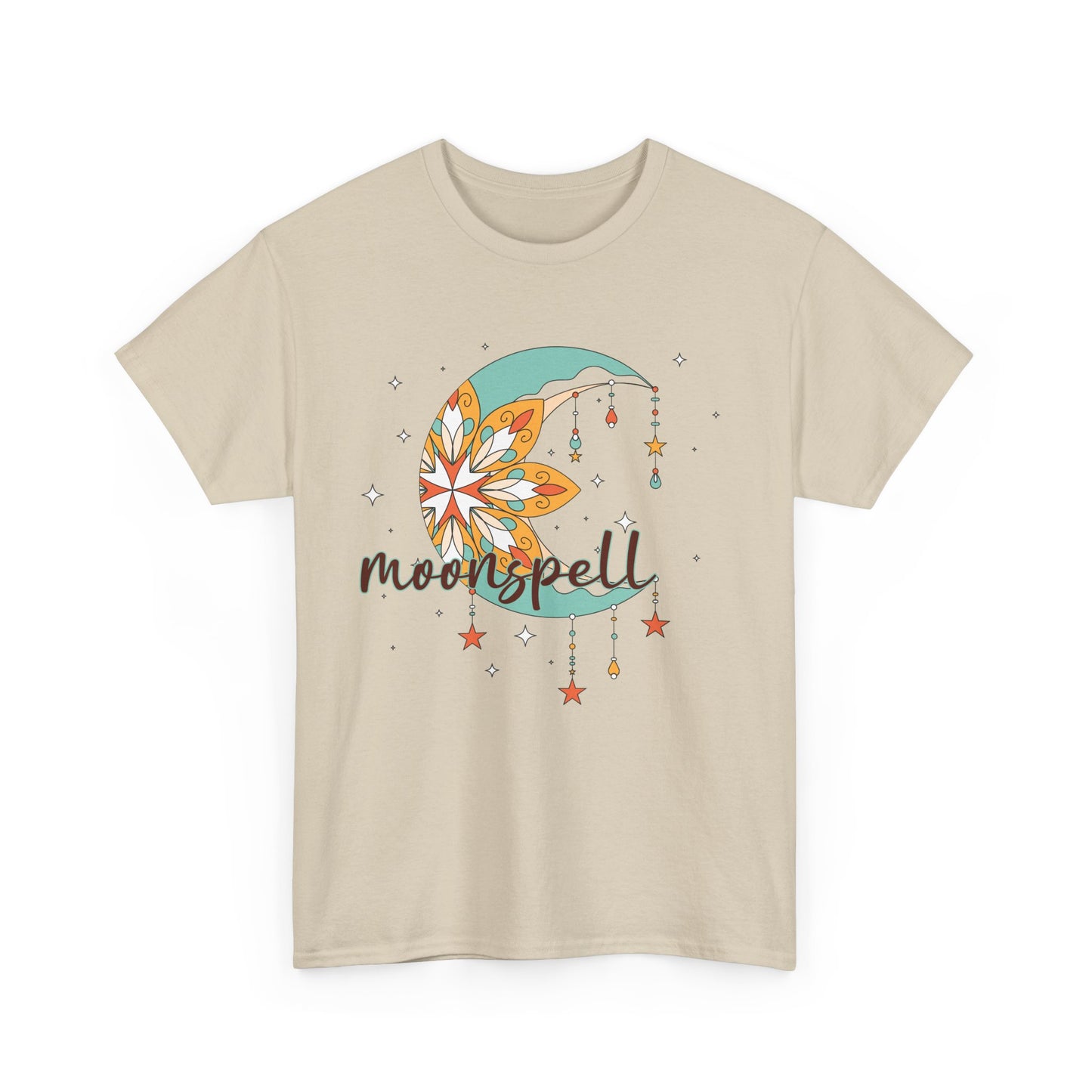 🌙 Moonspell Magic Heavy Cotton Tee - Embrace Your Boho Spirit