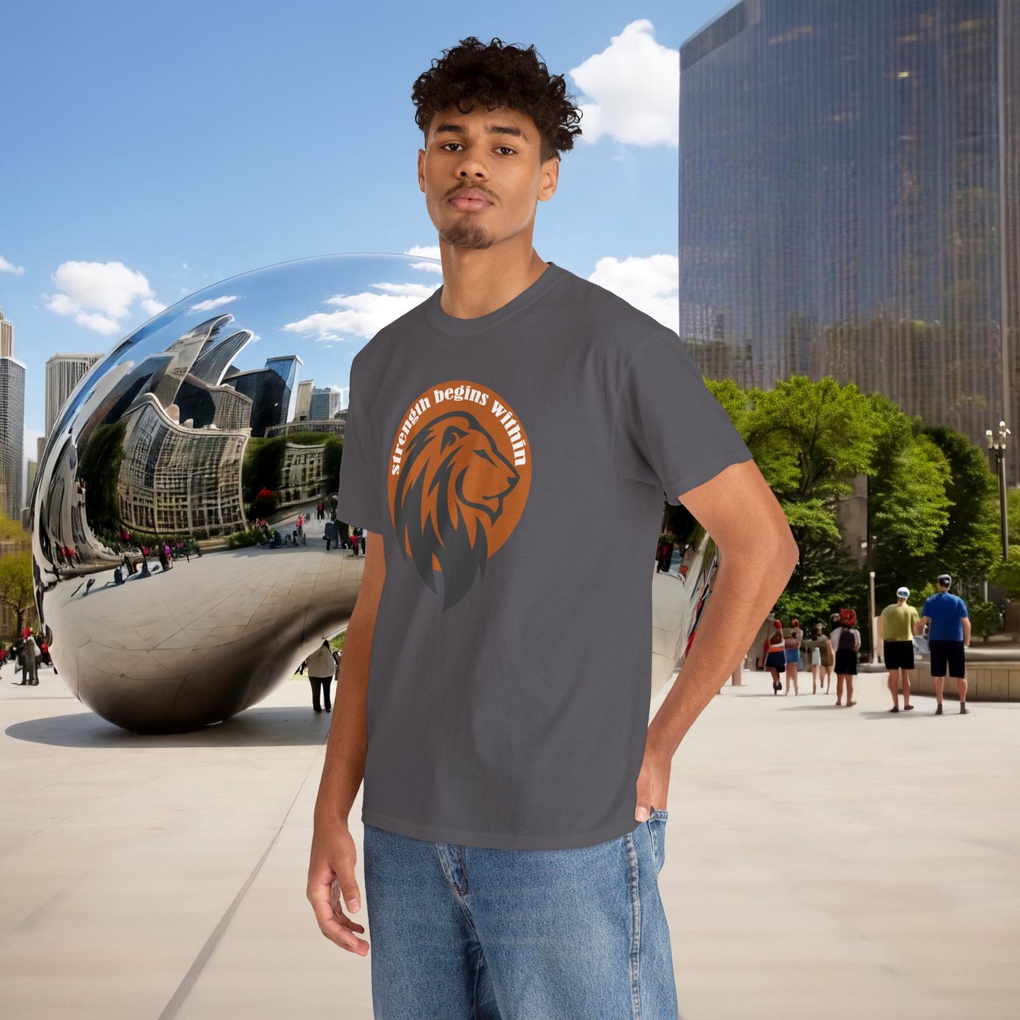 🔥🦁 “Strength Begins Within” — Menaste Lion Sigil Tee