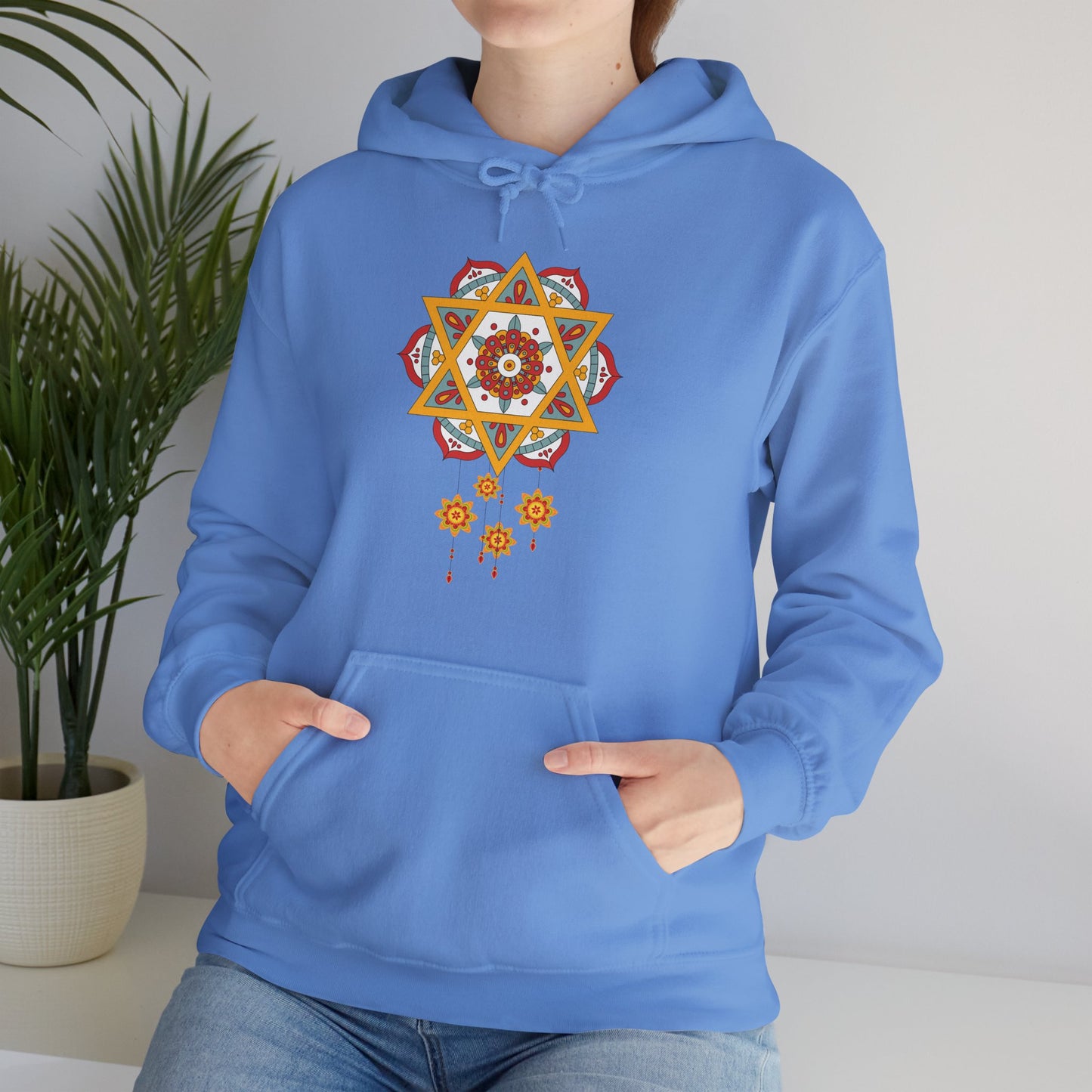✨Star Mandala Bloom Hoodie — Celestial Radiance Meets Earthly Grace🌸🌟🌀