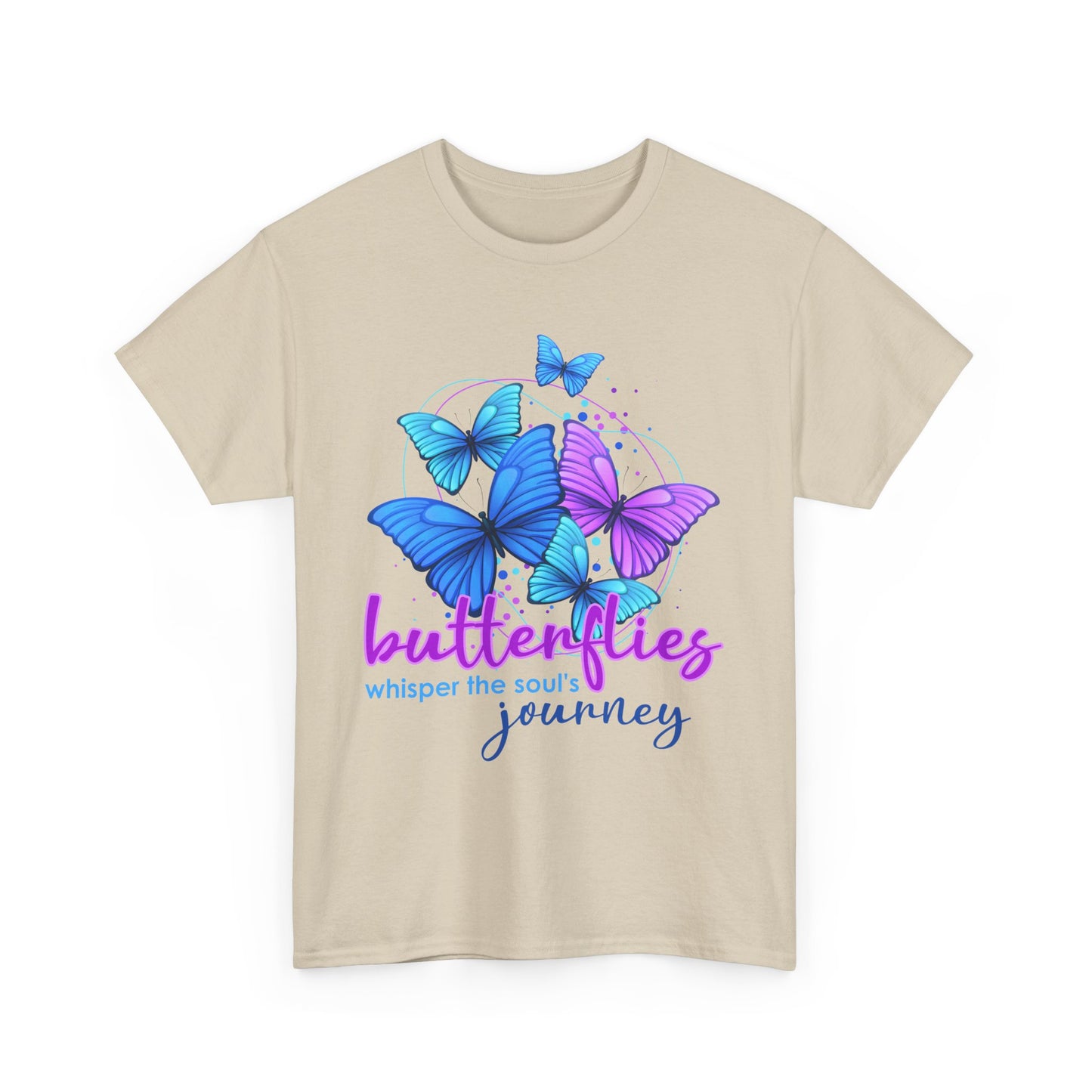🦋Whisperflight Heavy Cotton Tee - Guided by Grace, Carried by Wings