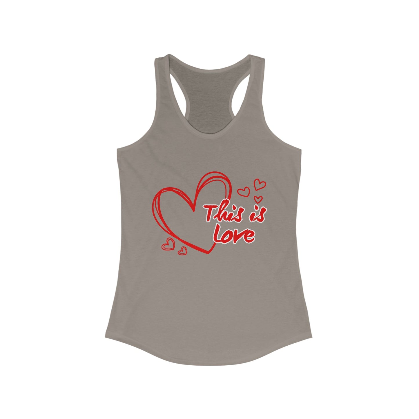 This Is LOVE Racerback Tank – Heartfelt Comfort for Active, Joyful Living