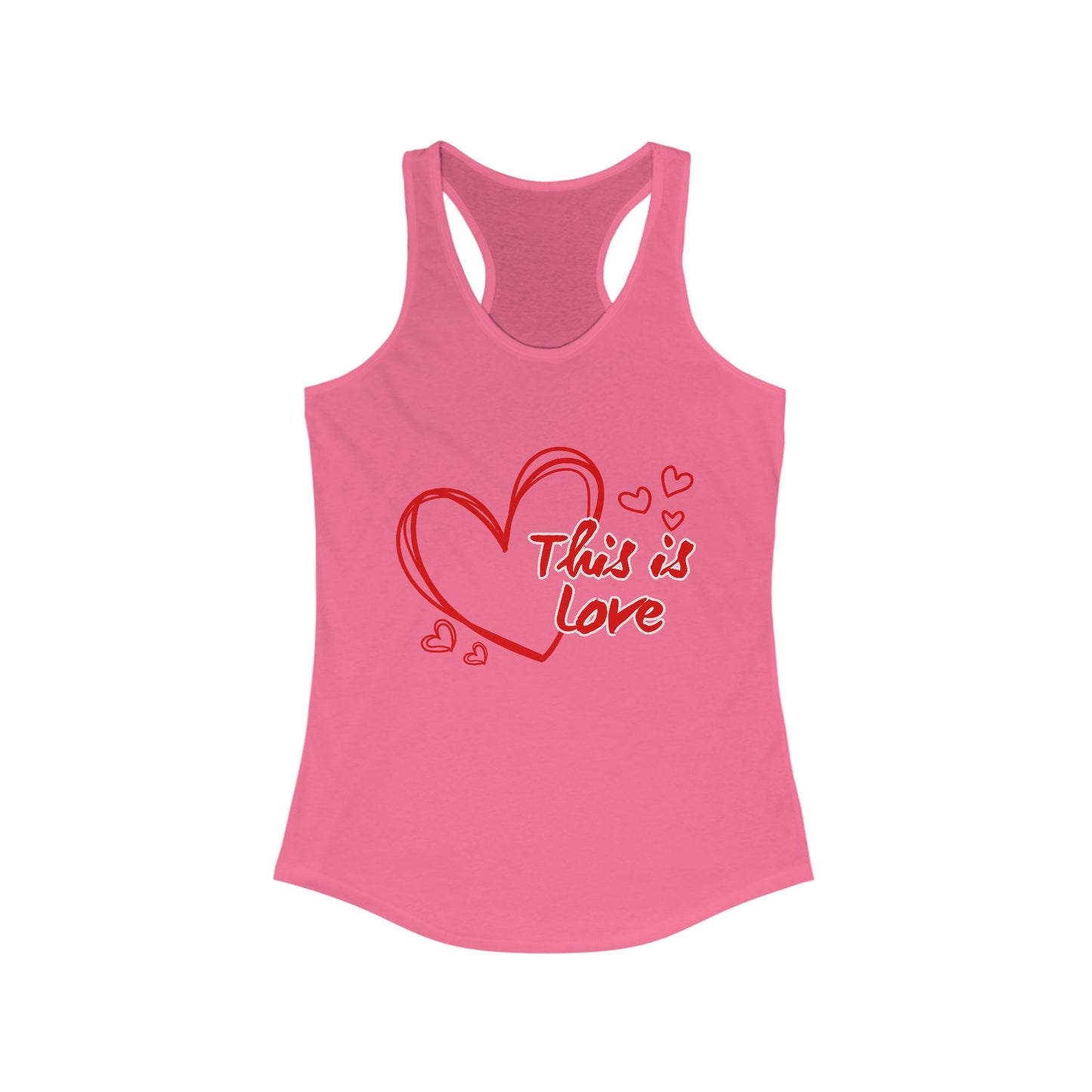 This Is LOVE Racerback Tank – Heartfelt Comfort for Active, Joyful Living