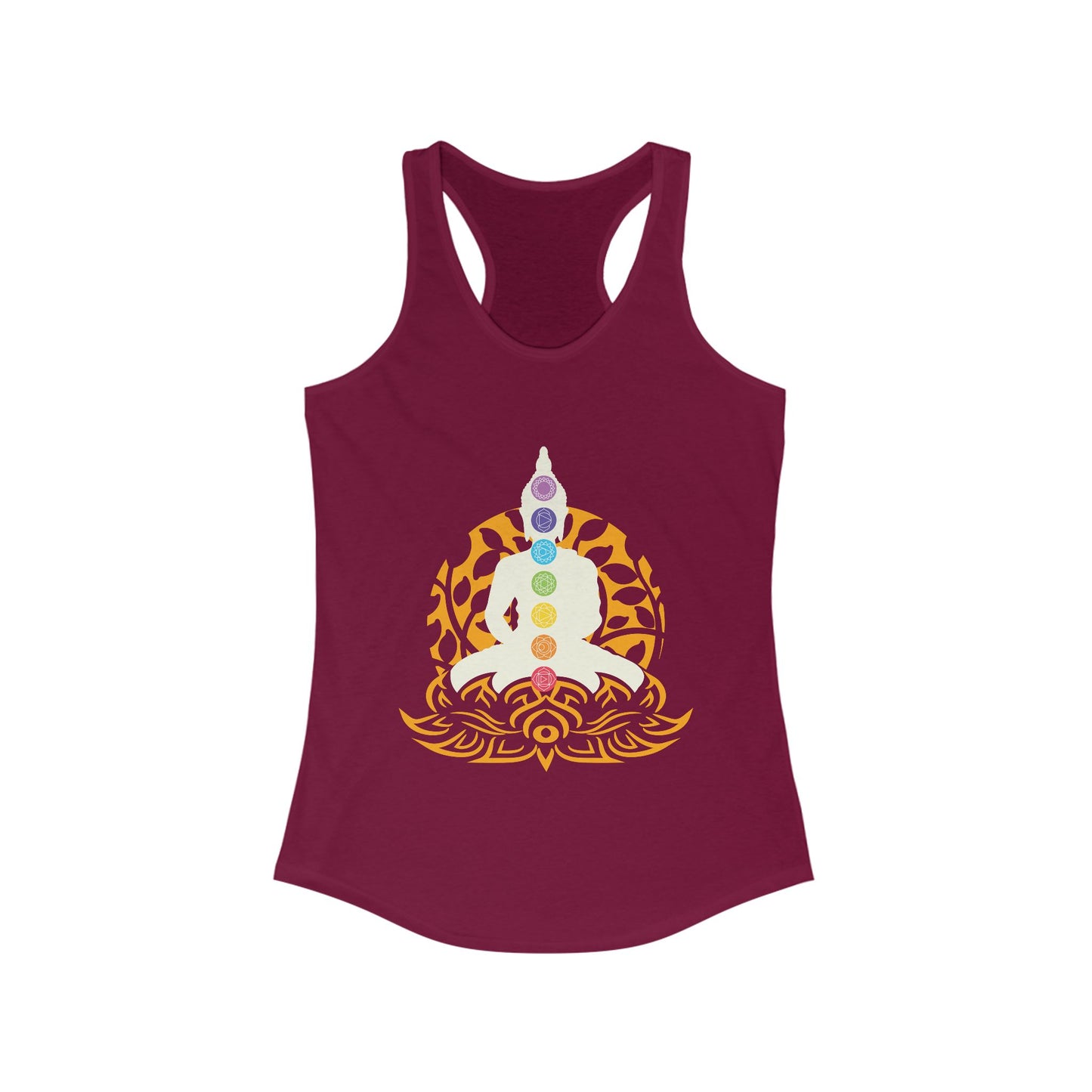 “Chakra Serenity” Racerback Tank – Center Your Energy in Style