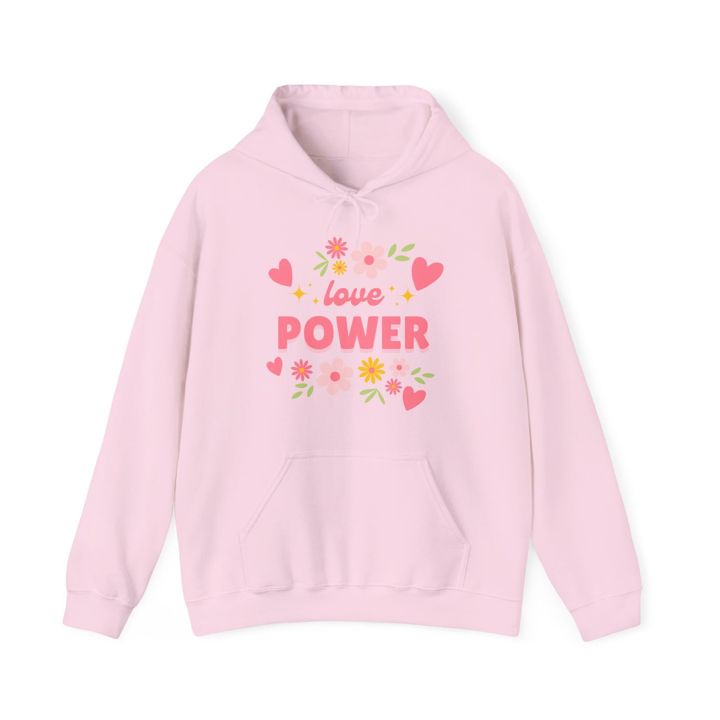 Love Power Hoodie – Blossoms of Strength & Heart🌸✨