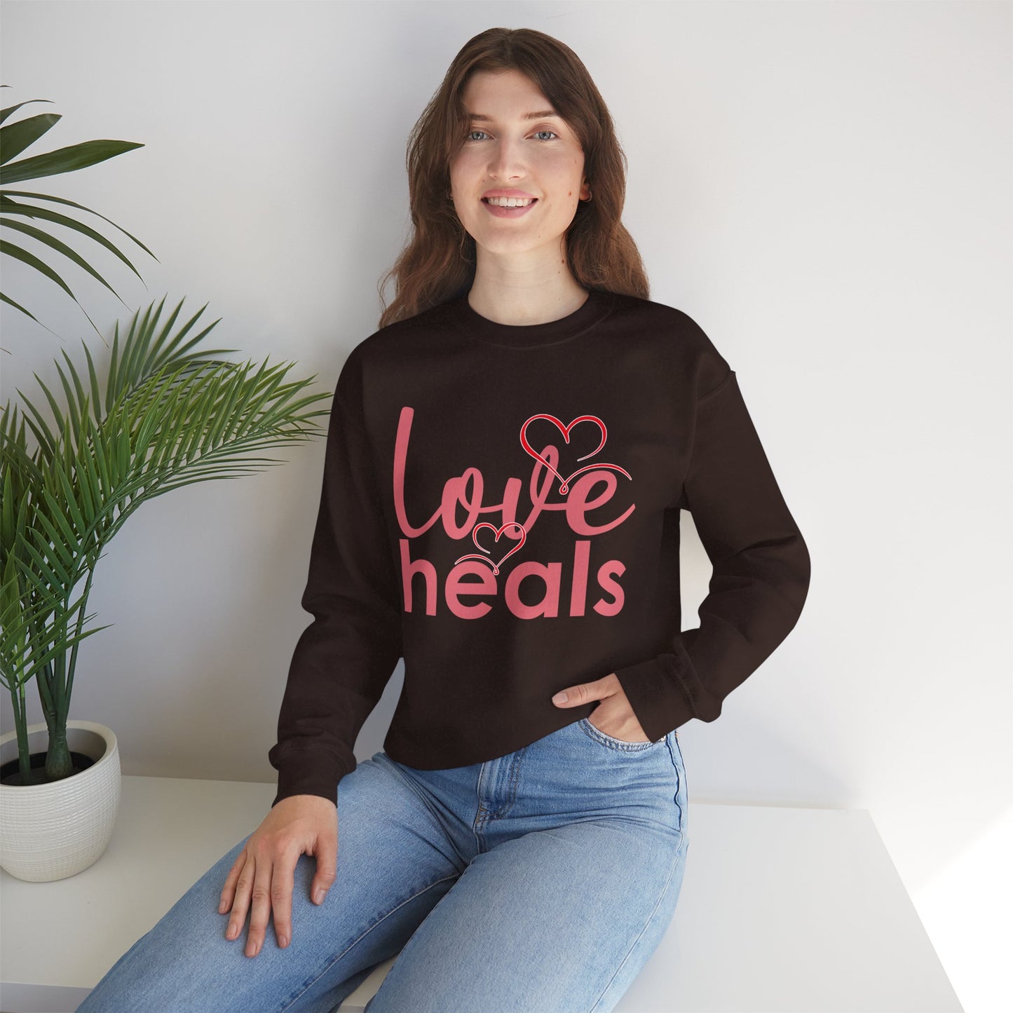 💗Love Heals - Heartlight Crewneck Sweatshirt