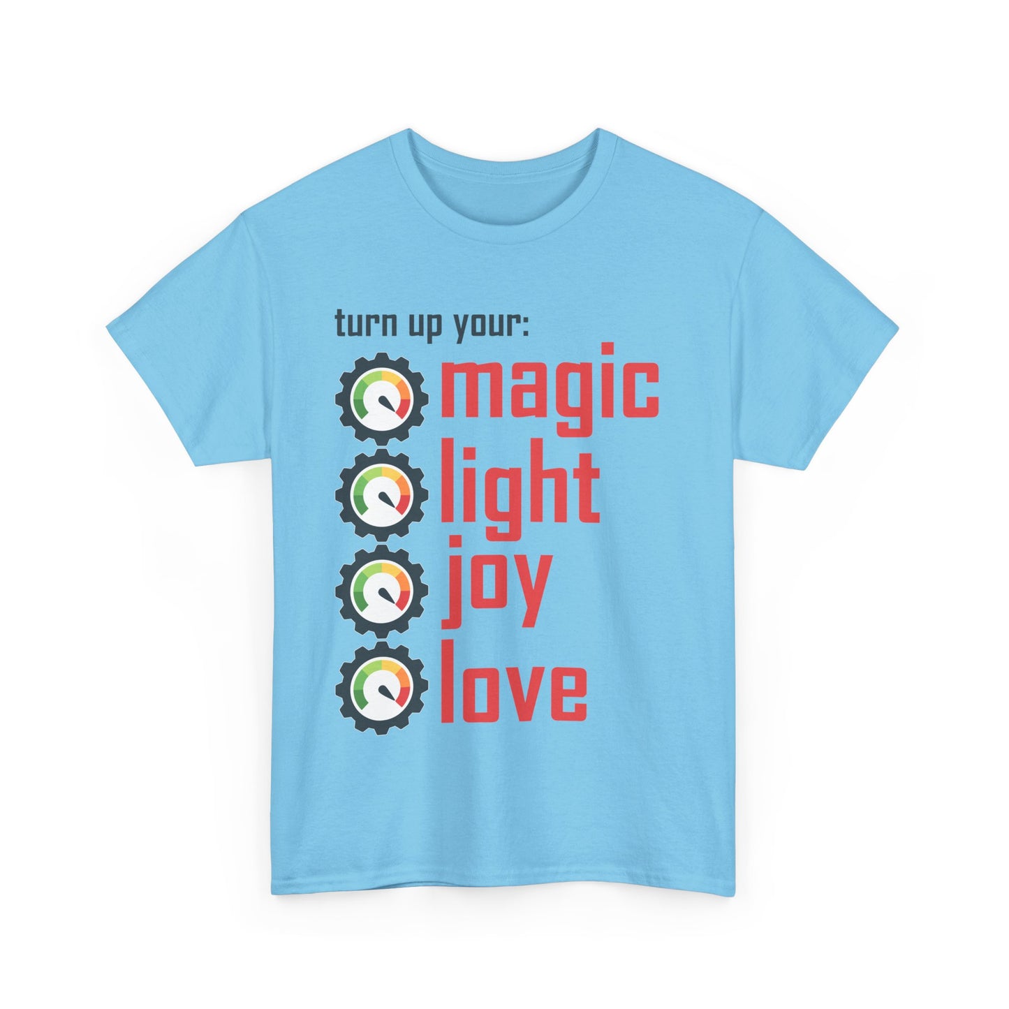 🌟Frequency Rising Heavy Cotton Tee - Turn It All the Way Up