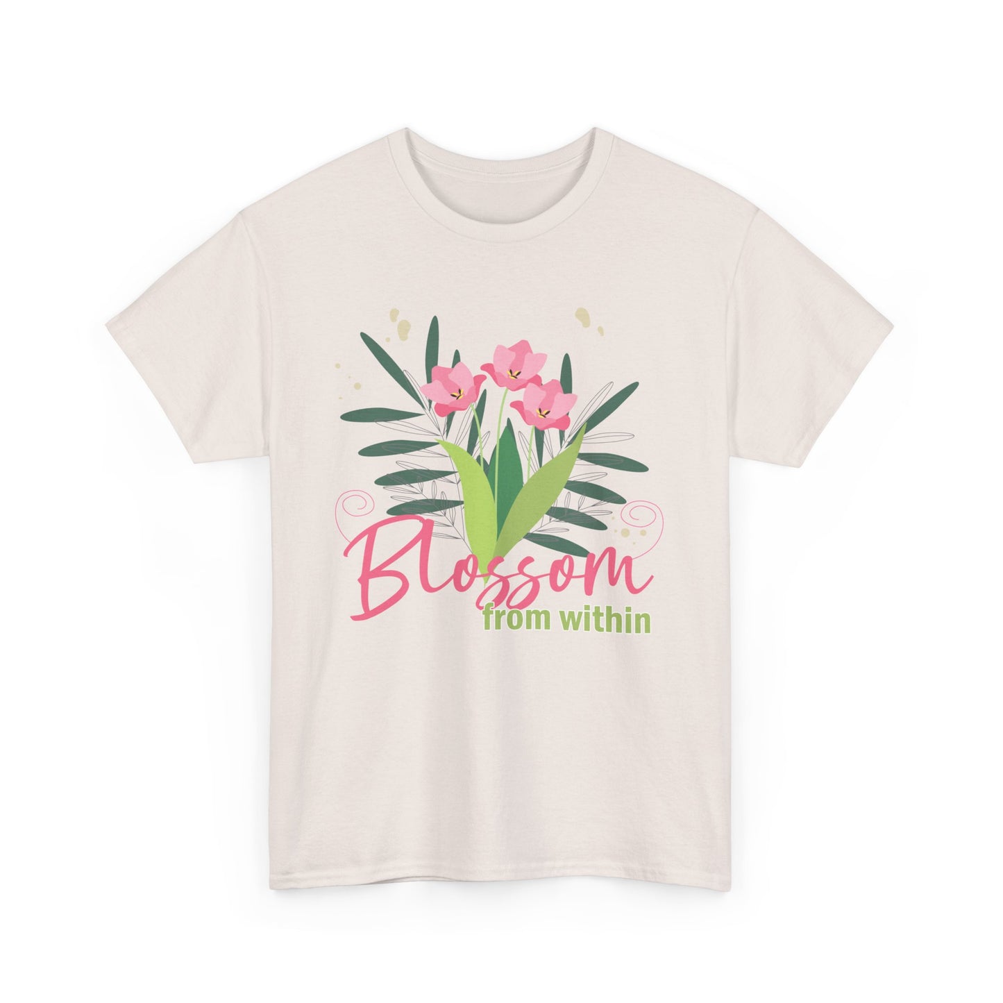 Inner Bloom Heavy Cotton Tee - Blossom From Within