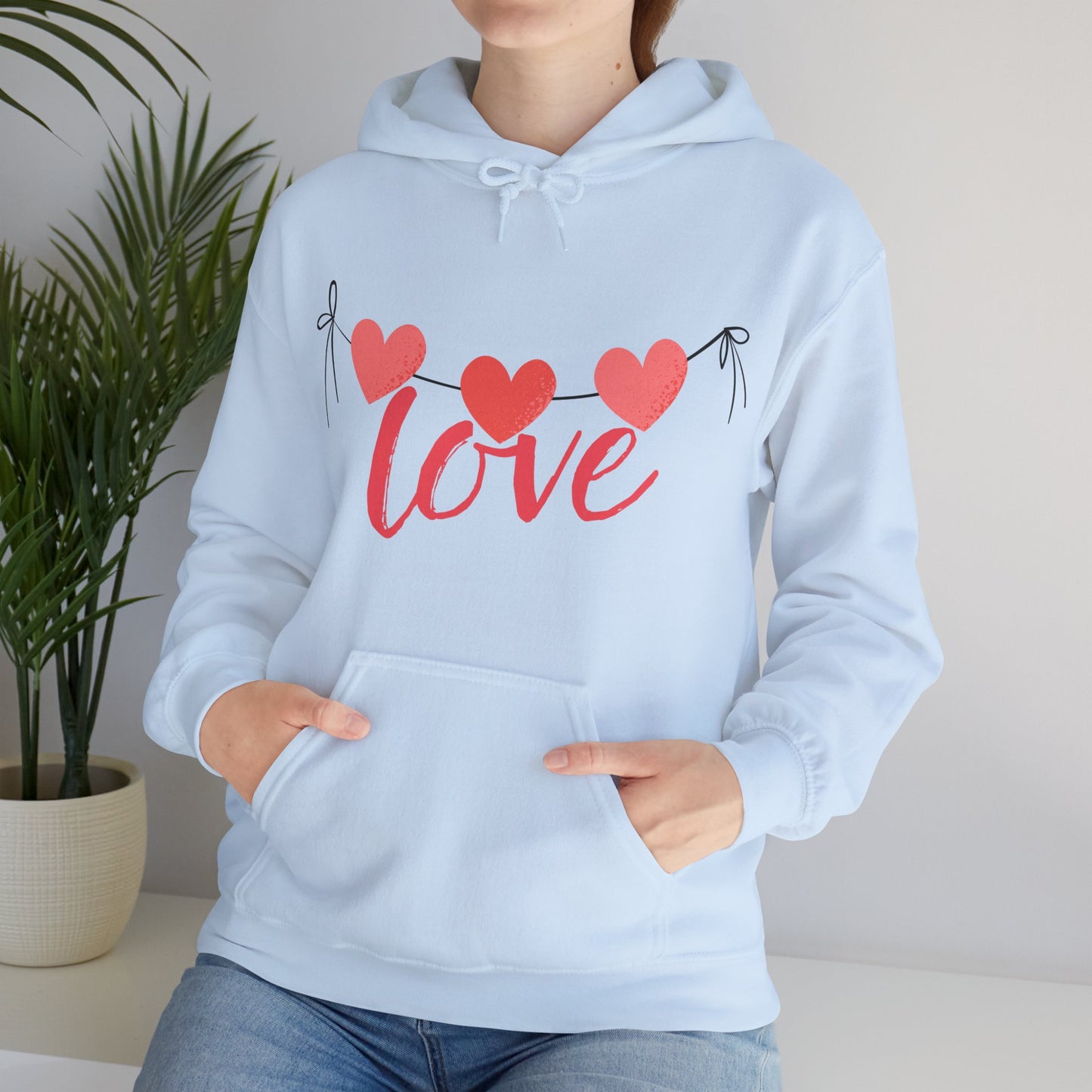 Three hearts, one message - Cozy Hoodie💗💗💗✨