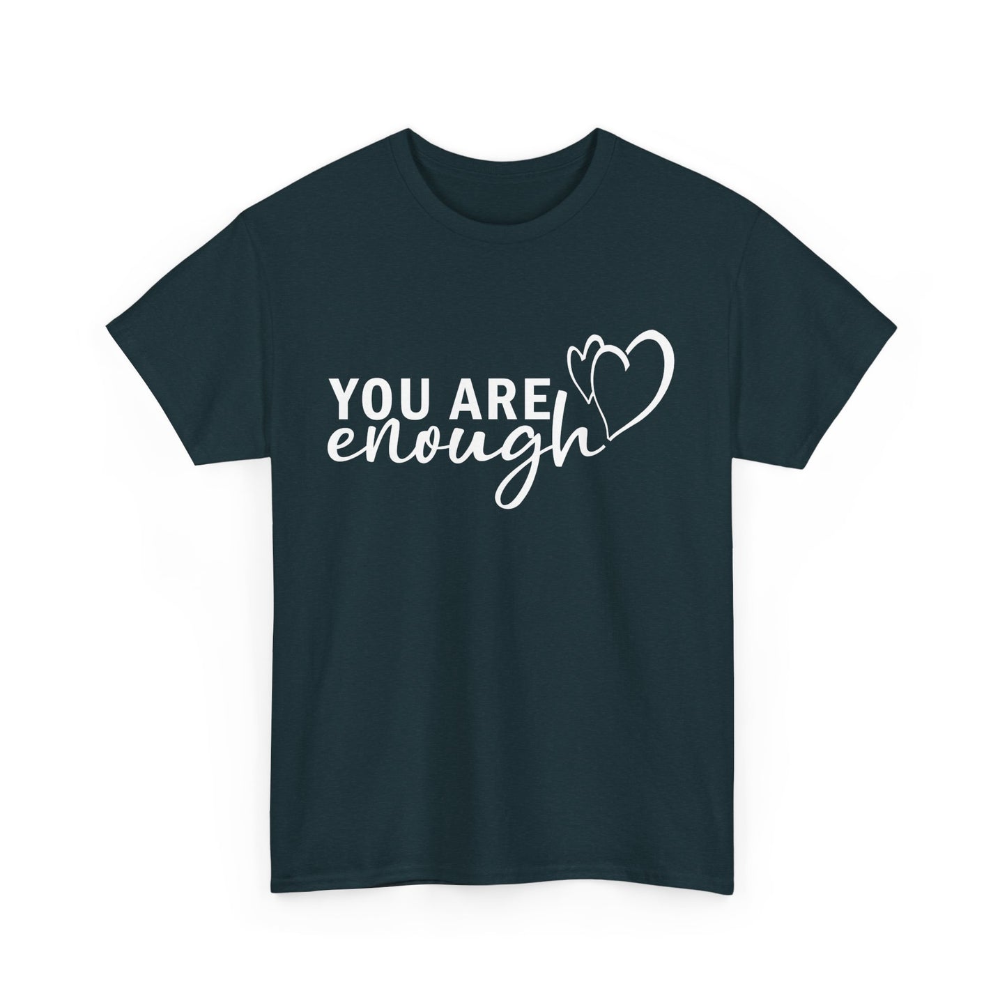 💖"You Are Enough" Heavy Cotton Tee - A Heartfelt Reminder
