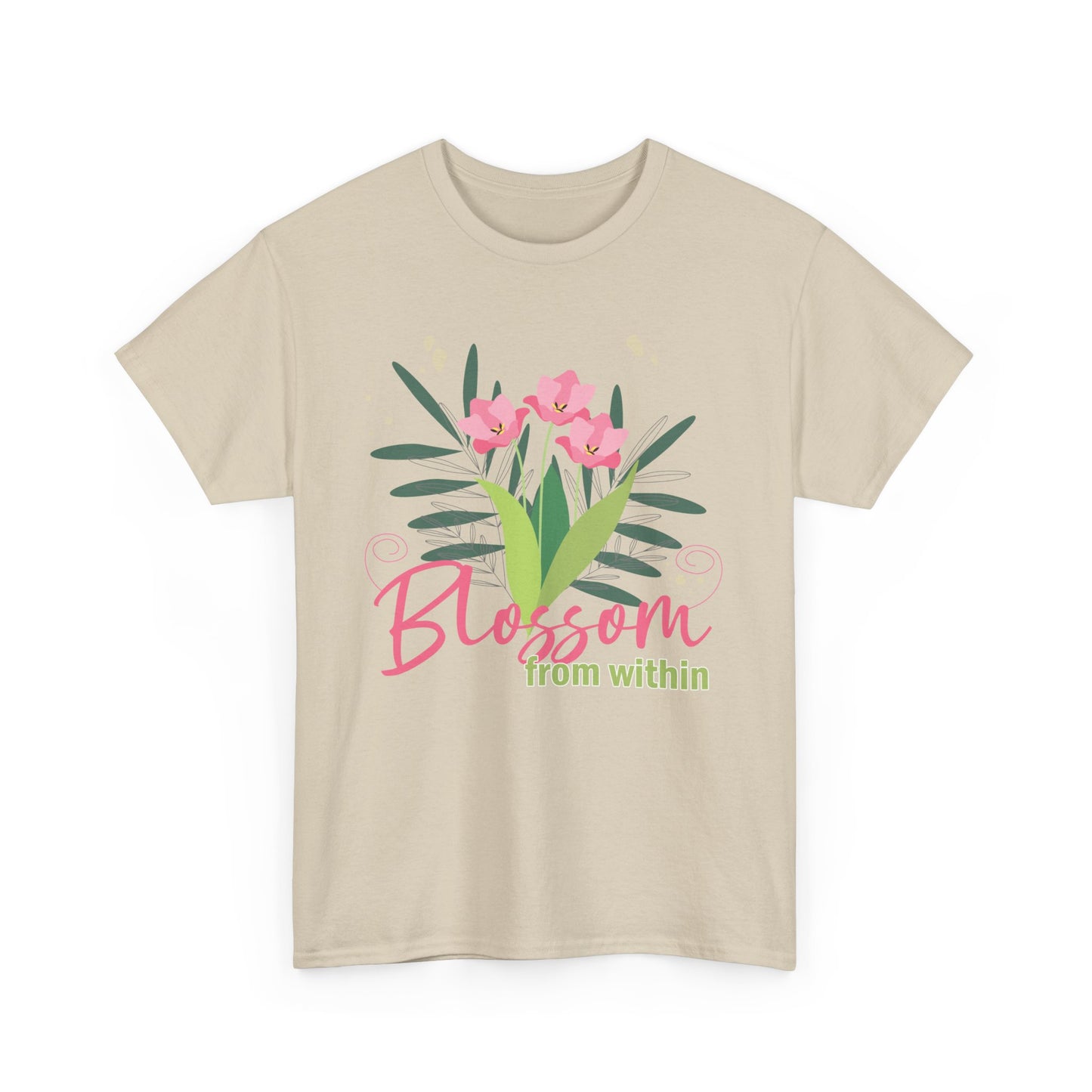 Inner Bloom Heavy Cotton Tee - Blossom From Within