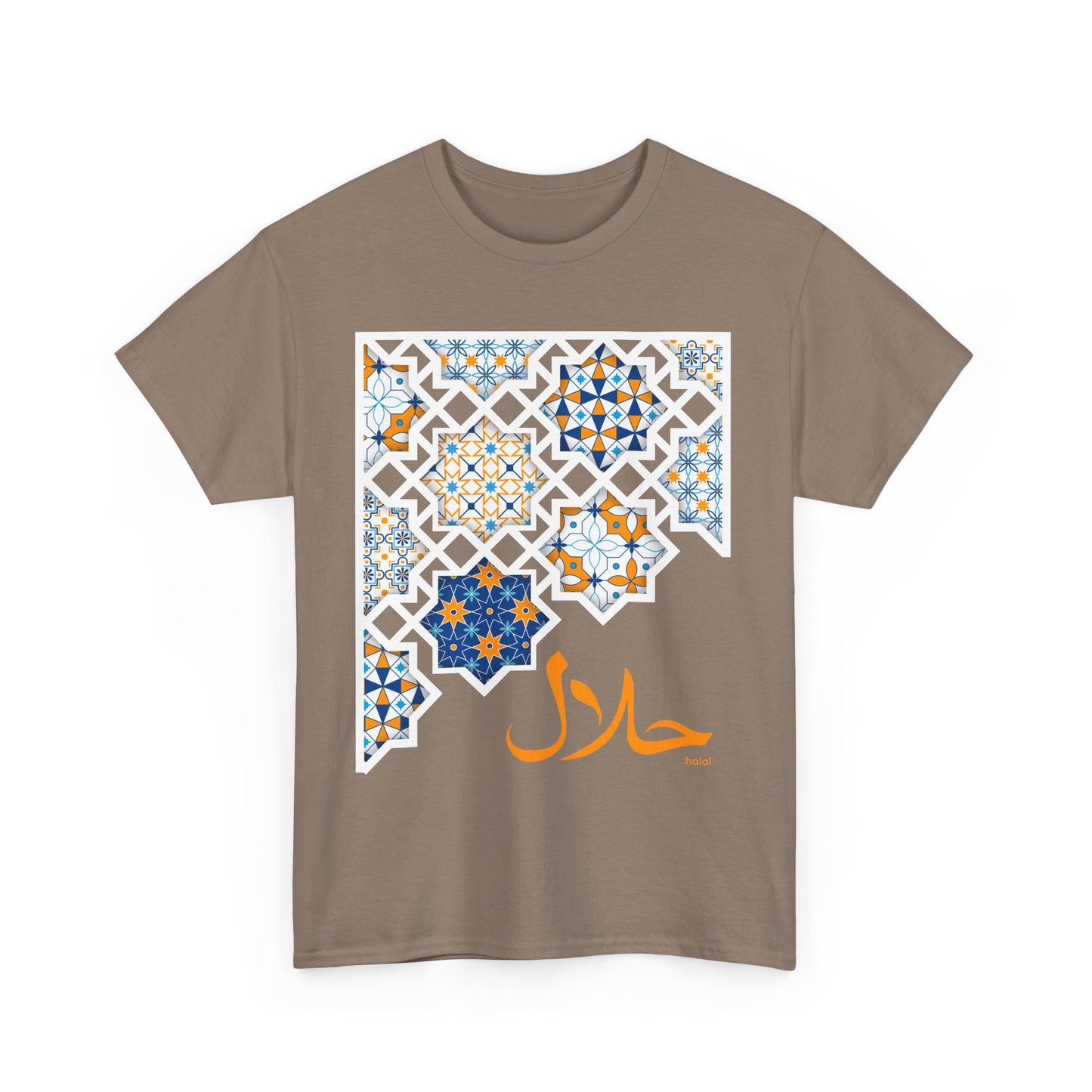 Halal Mosaic Heavy Cotton Tee - A Celebration of Culture and Style