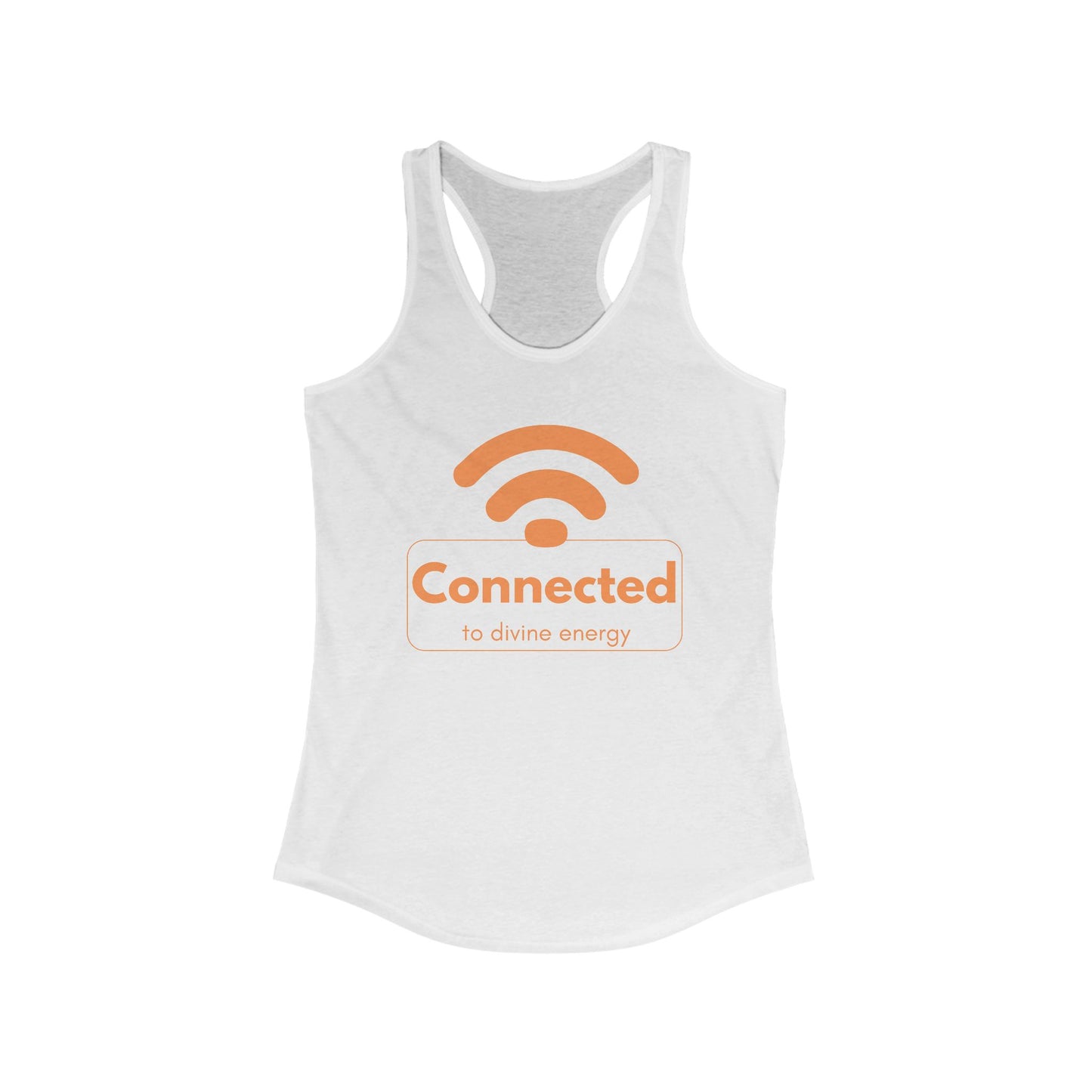 "Connected to Divine Energy" Racerback Tank - Embrace Your Higher Vibe