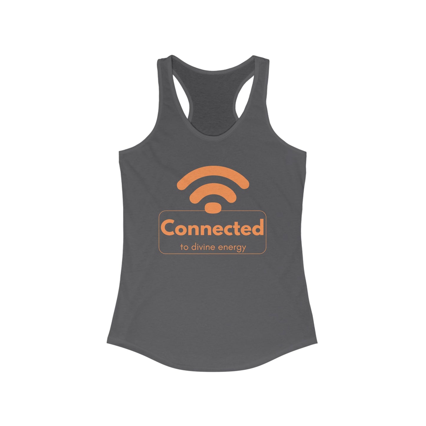 "Connected to Divine Energy" Racerback Tank - Embrace Your Higher Vibe
