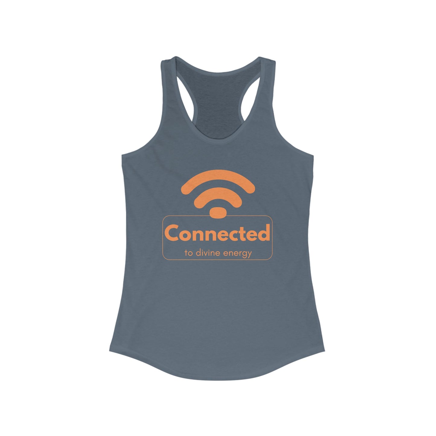 "Connected to Divine Energy" Racerback Tank - Embrace Your Higher Vibe
