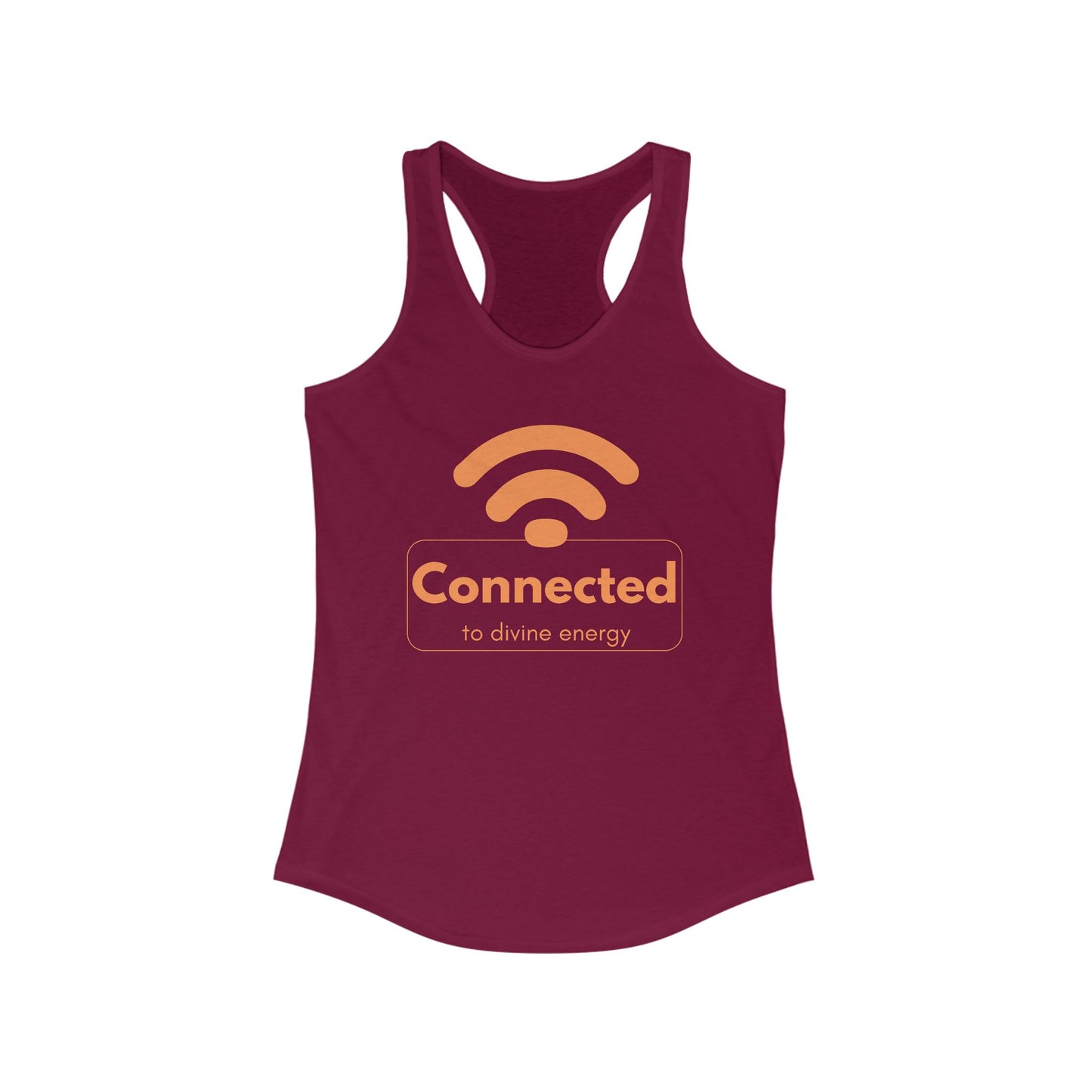 "Connected to Divine Energy" Racerback Tank - Embrace Your Higher Vibe