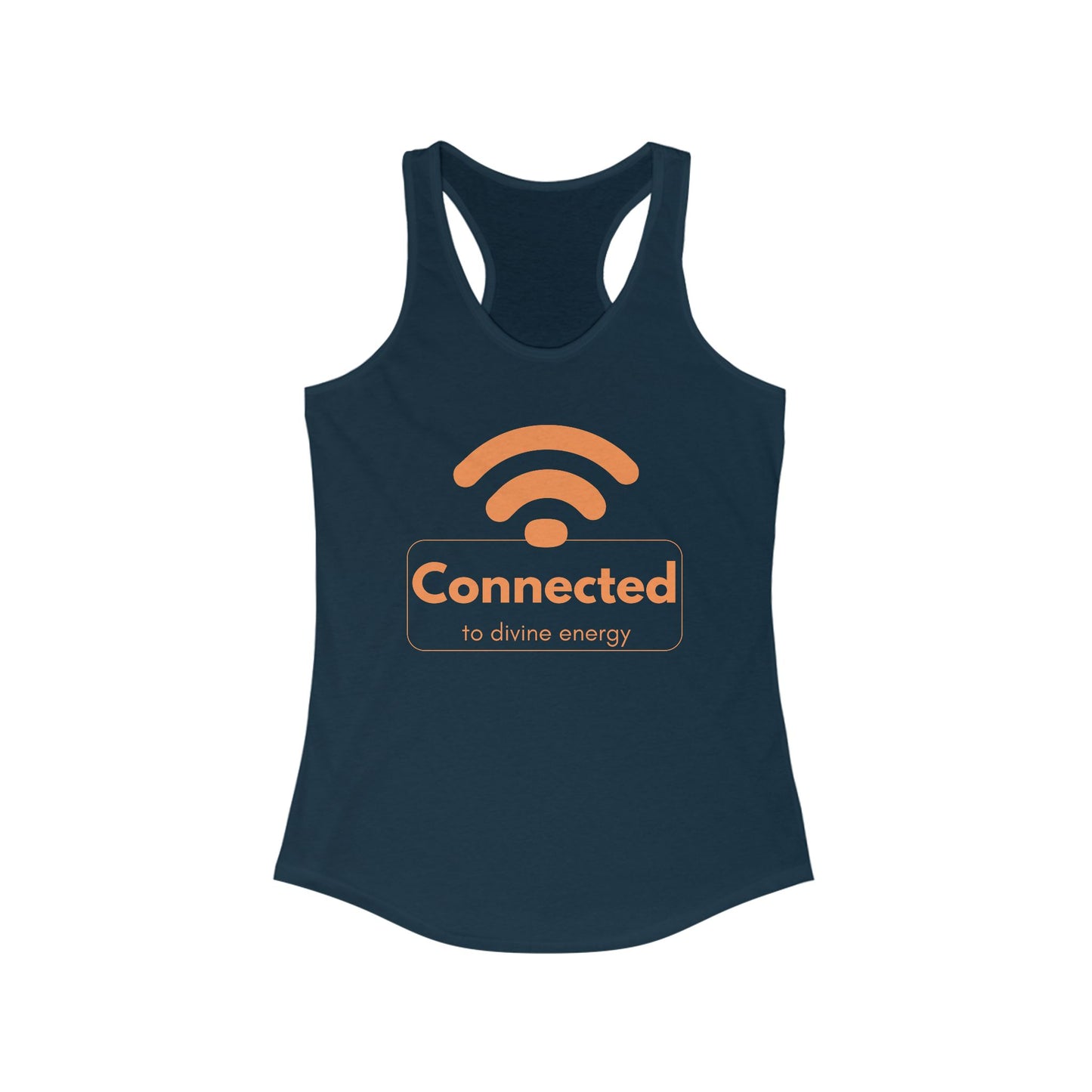 "Connected to Divine Energy" Racerback Tank - Embrace Your Higher Vibe