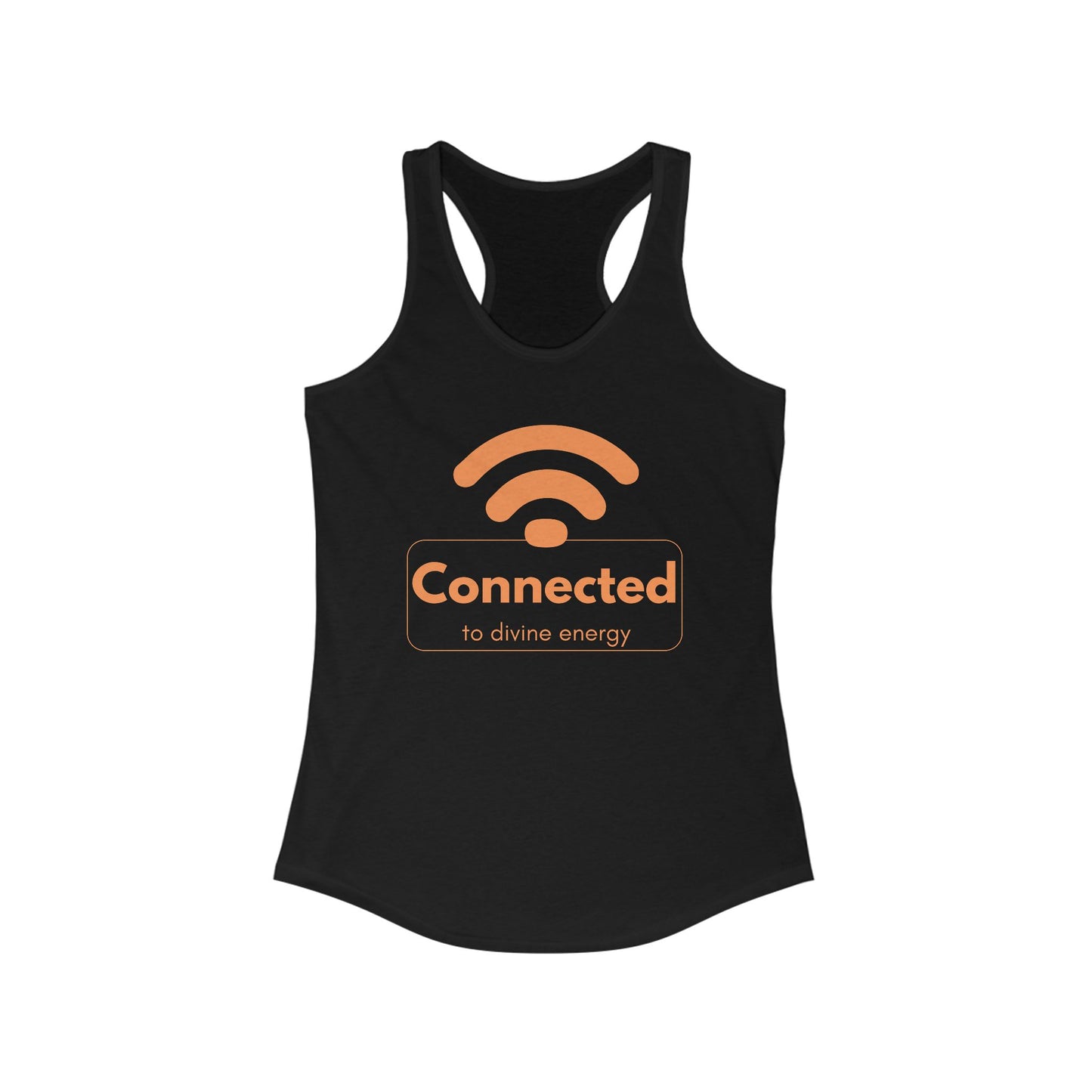 "Connected to Divine Energy" Racerback Tank - Embrace Your Higher Vibe