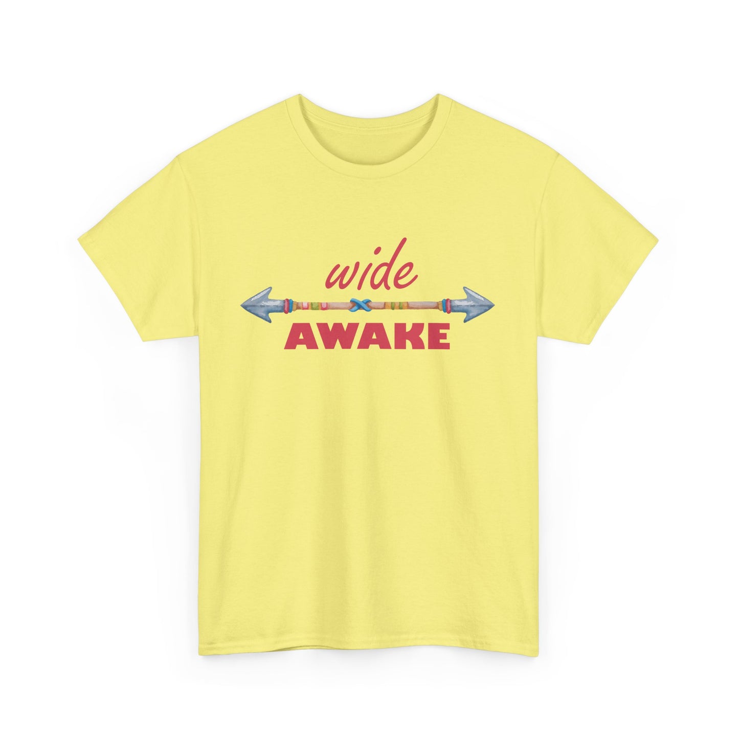 Wide Awake Heavy Cotton Tee - Aligned, Aware, Unstoppable