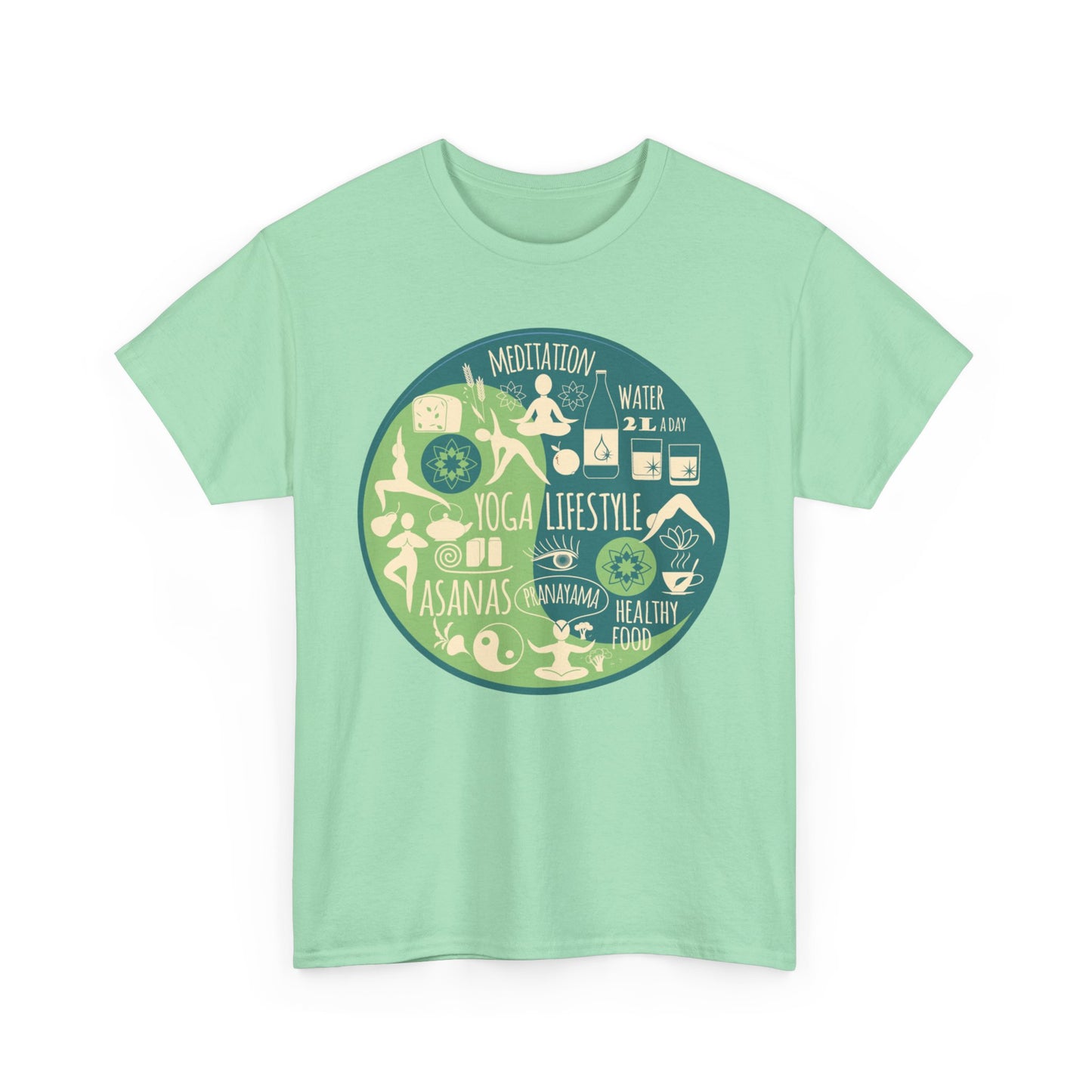 Vital Flow Heavy Cotton Tee - Live the Good Life, Mindfully