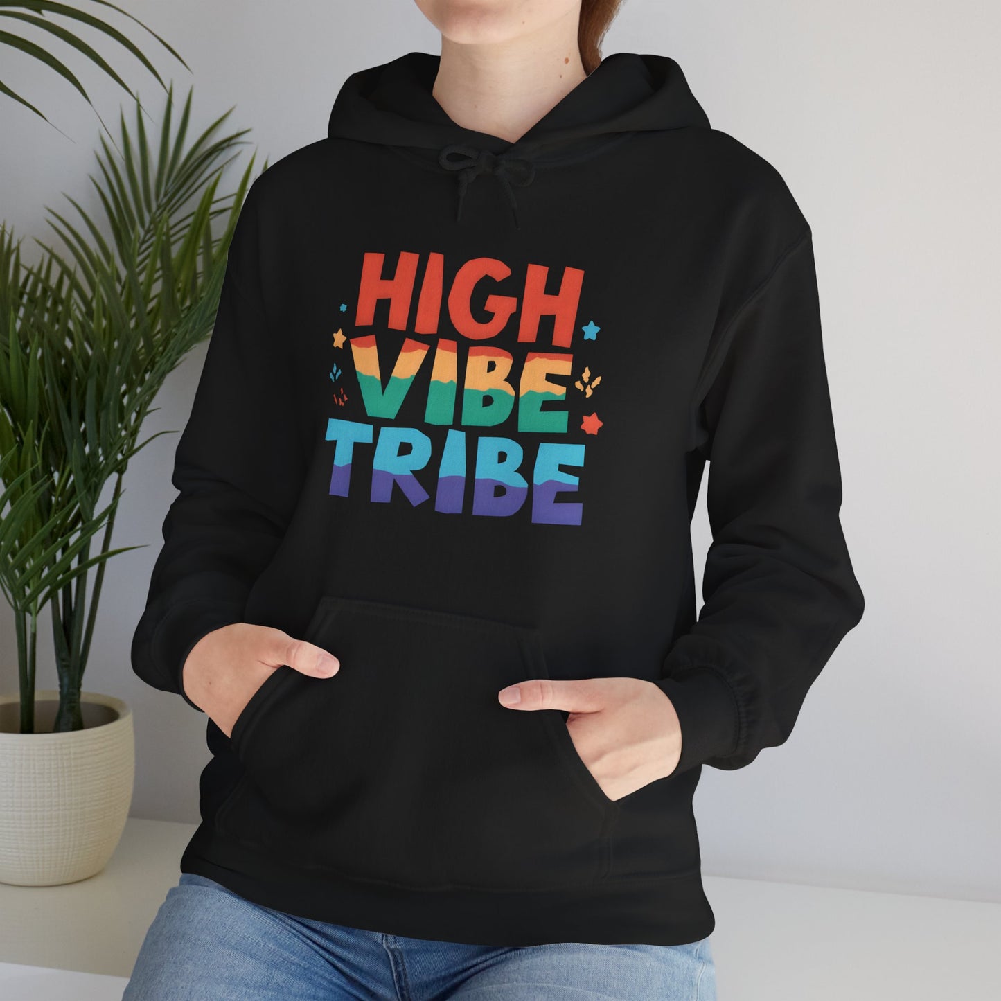 🌿High Vibe Tribe Hoodie – Spiritual Community Energy | Positive Vibes Unisex Hoodie✨🌀
