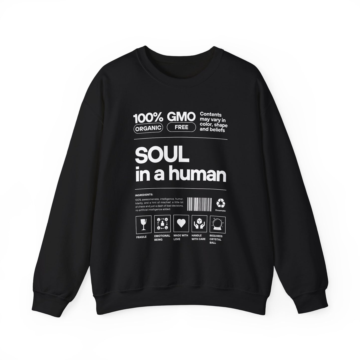 🧬Soul Ingredients - Human Label Crewneck Sweatshirt