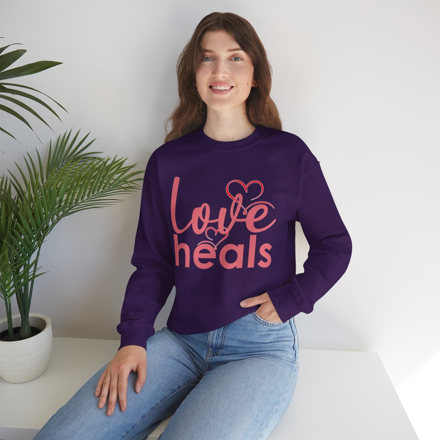 💗Love Heals - Heartlight Crewneck Sweatshirt